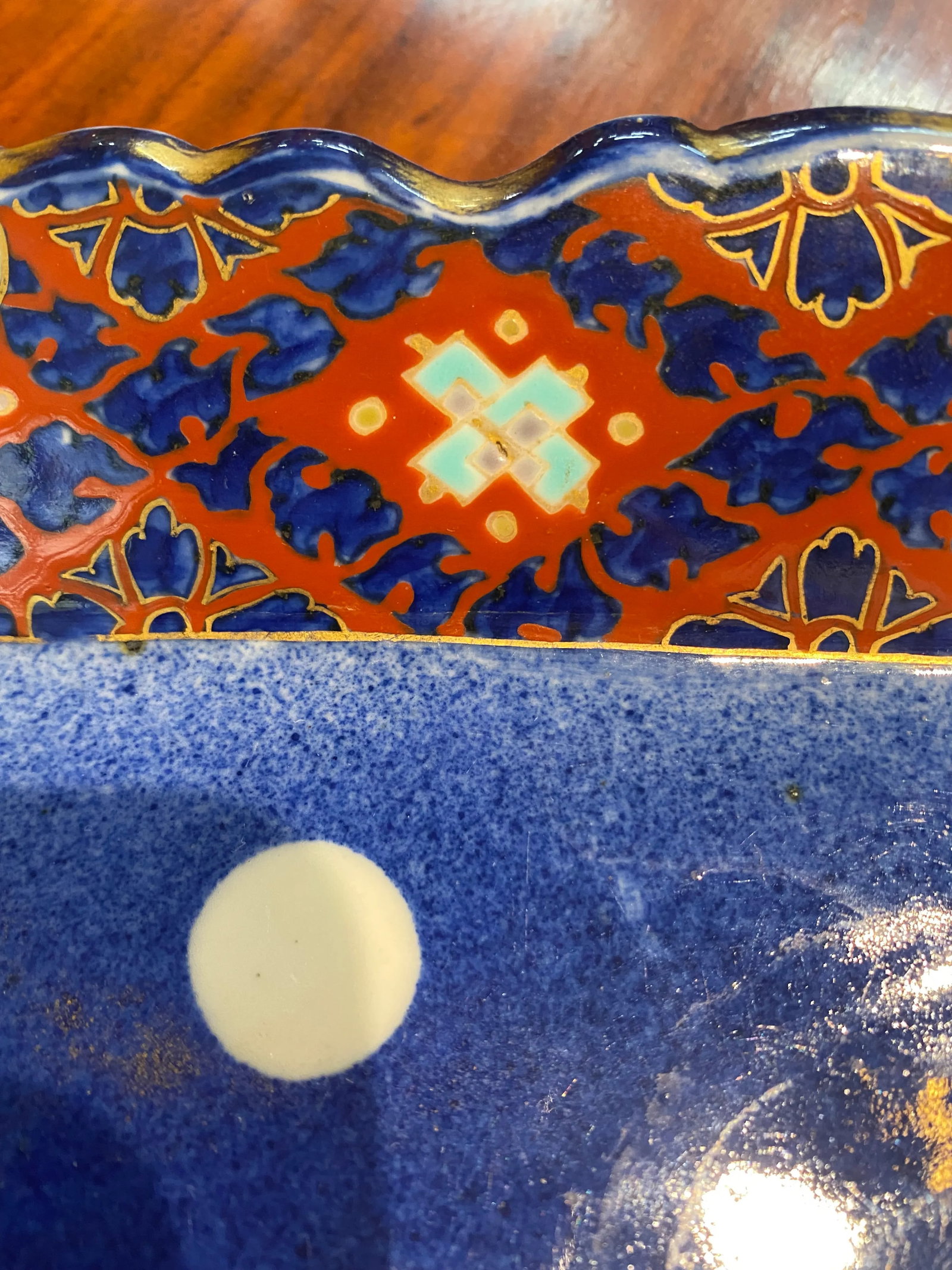 Antique Japanese Imari Ceramic Dish - 6
