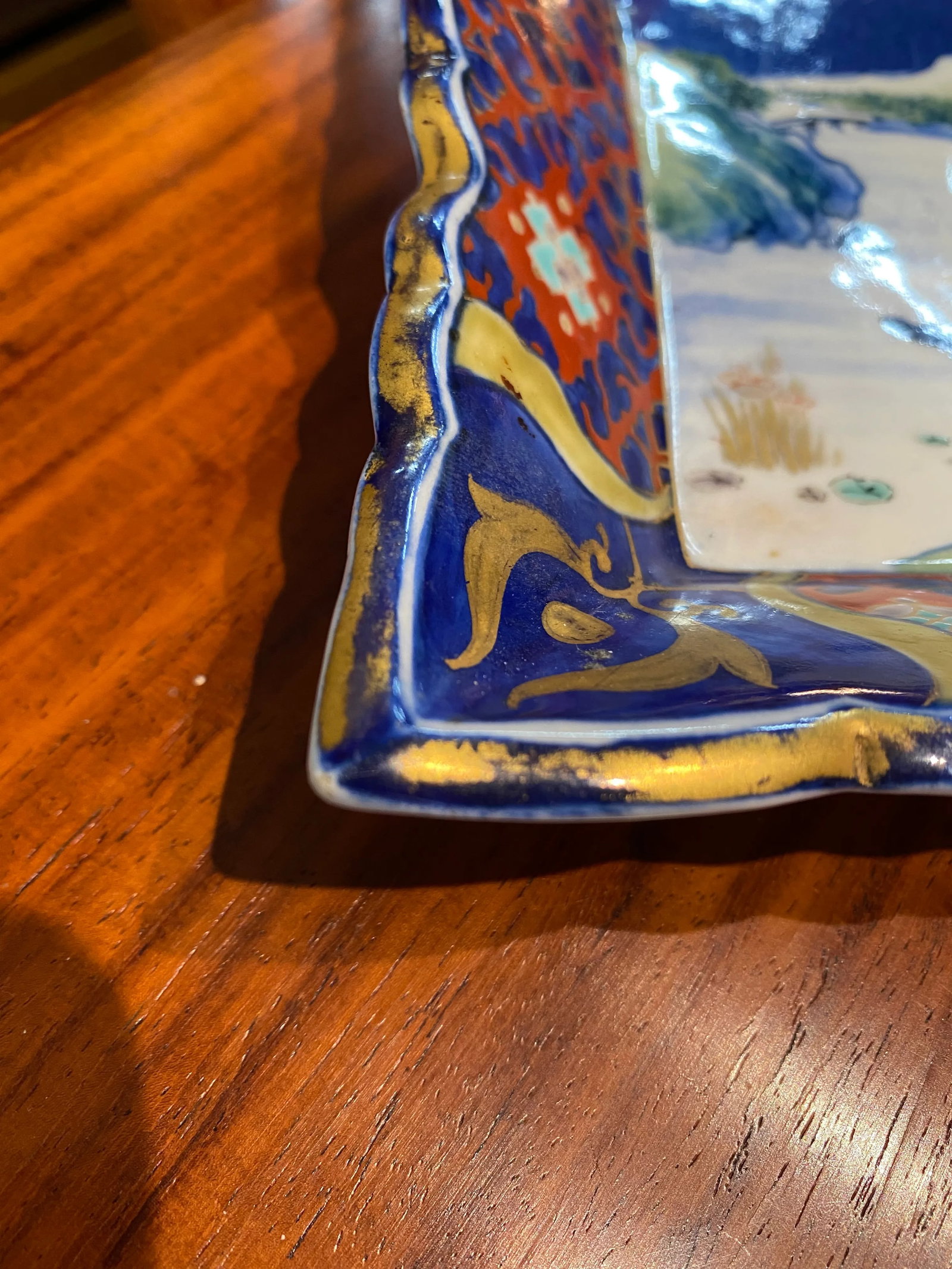 Antique Japanese Imari Ceramic Dish - 7