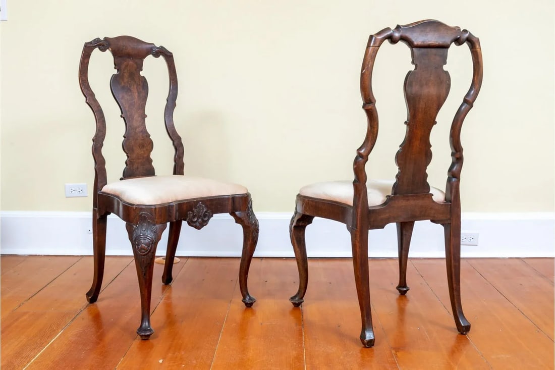 Pair of 18th Century Dutch Rococo Side Chairs - 3