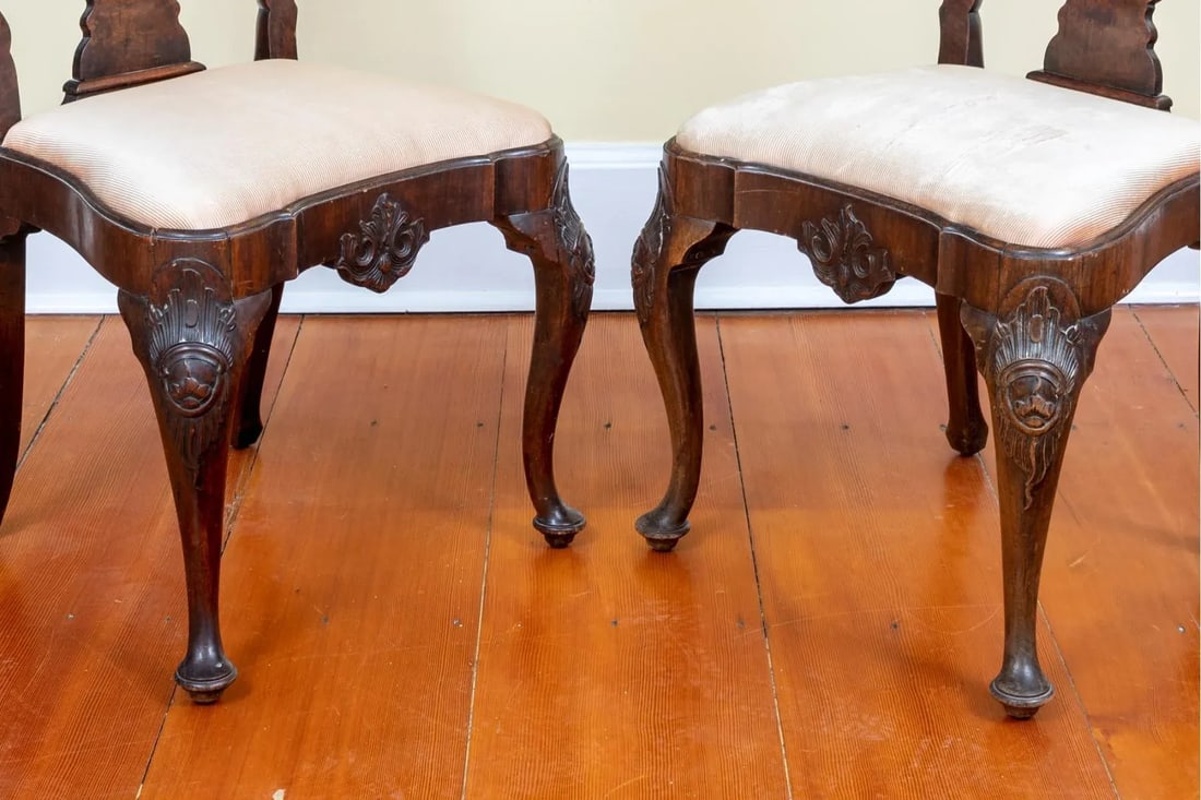 Pair of 18th Century Dutch Rococo Side Chairs - 6