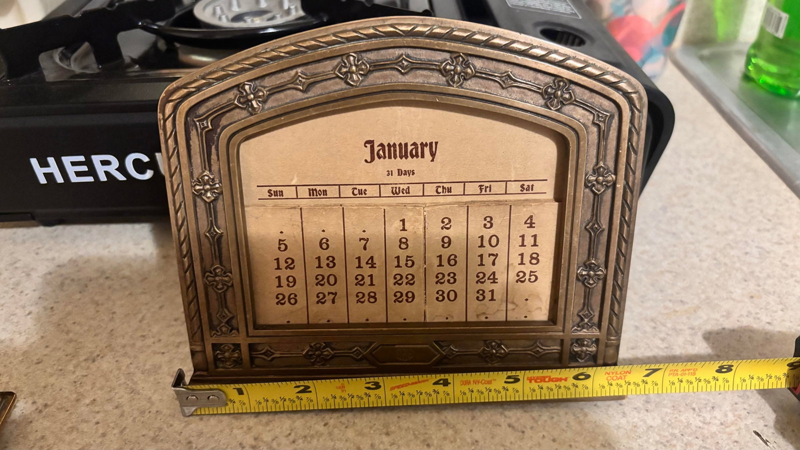 Antique Tiffany & Co. Venetian Bronze Desk Set With Original Calendar Cards - 3 Pieces - 5