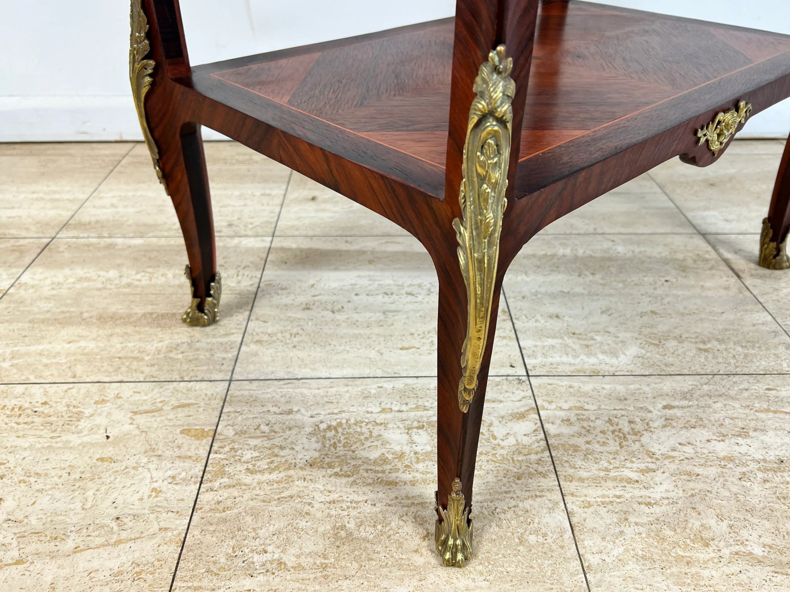19th Century Louis XV Style Fruitwood Vitrine Table - 12
