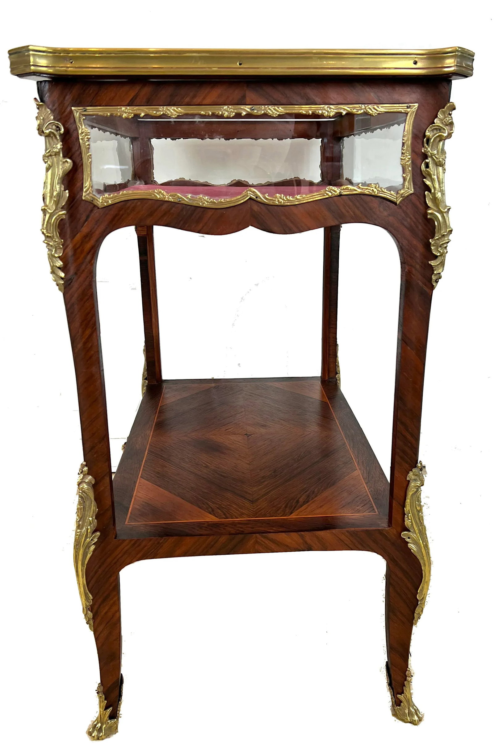 19th Century Louis XV Style Fruitwood Vitrine Table - 3