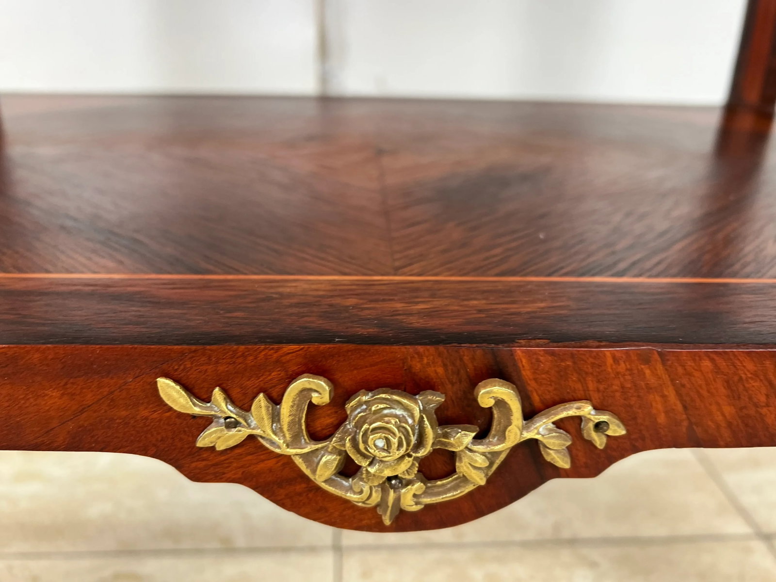 19th Century Louis XV Style Fruitwood Vitrine Table - 8