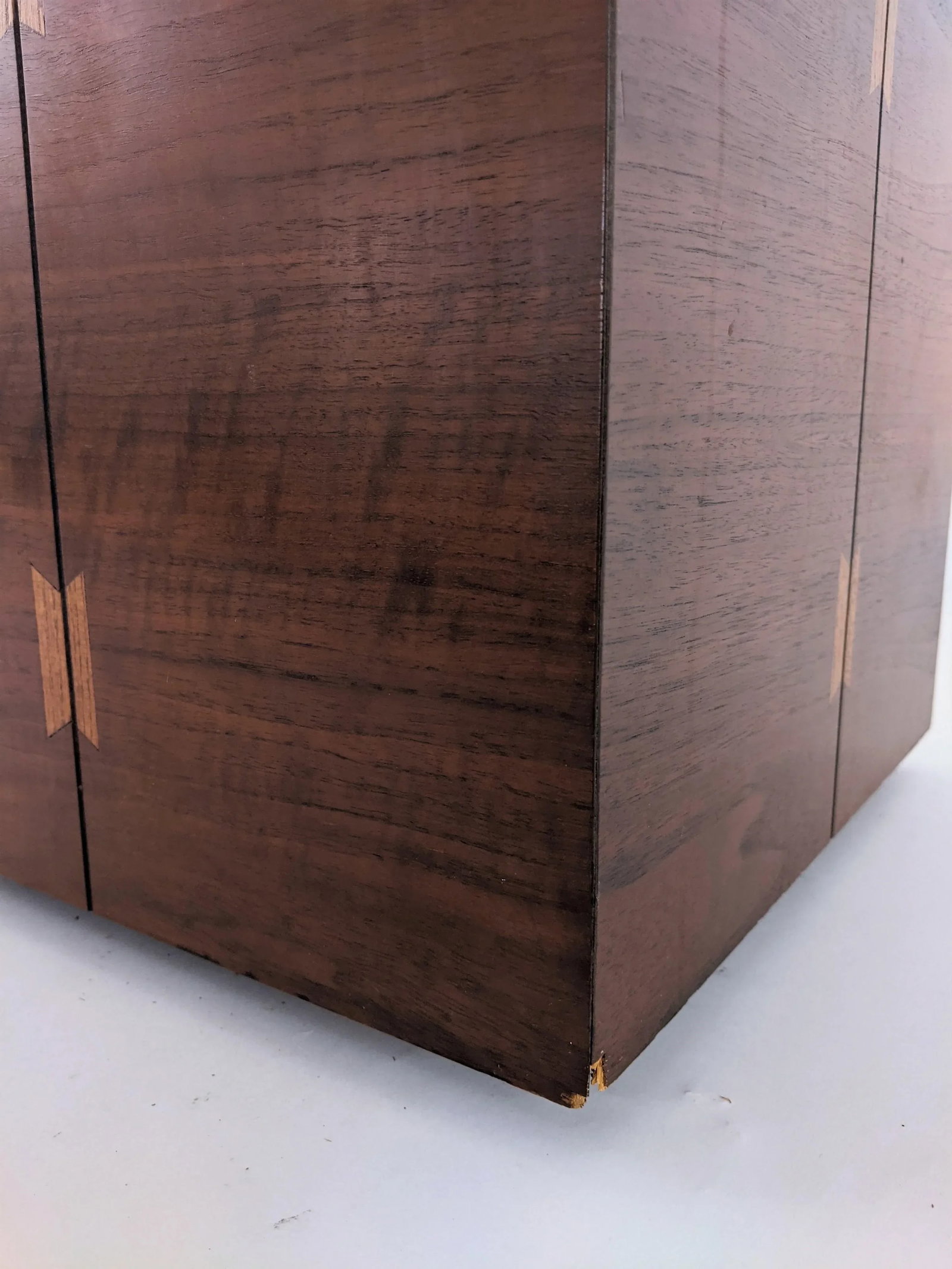 Vintage Set of 4 Modern Walnut Cubes Side Tables by Lane Furniture - 11