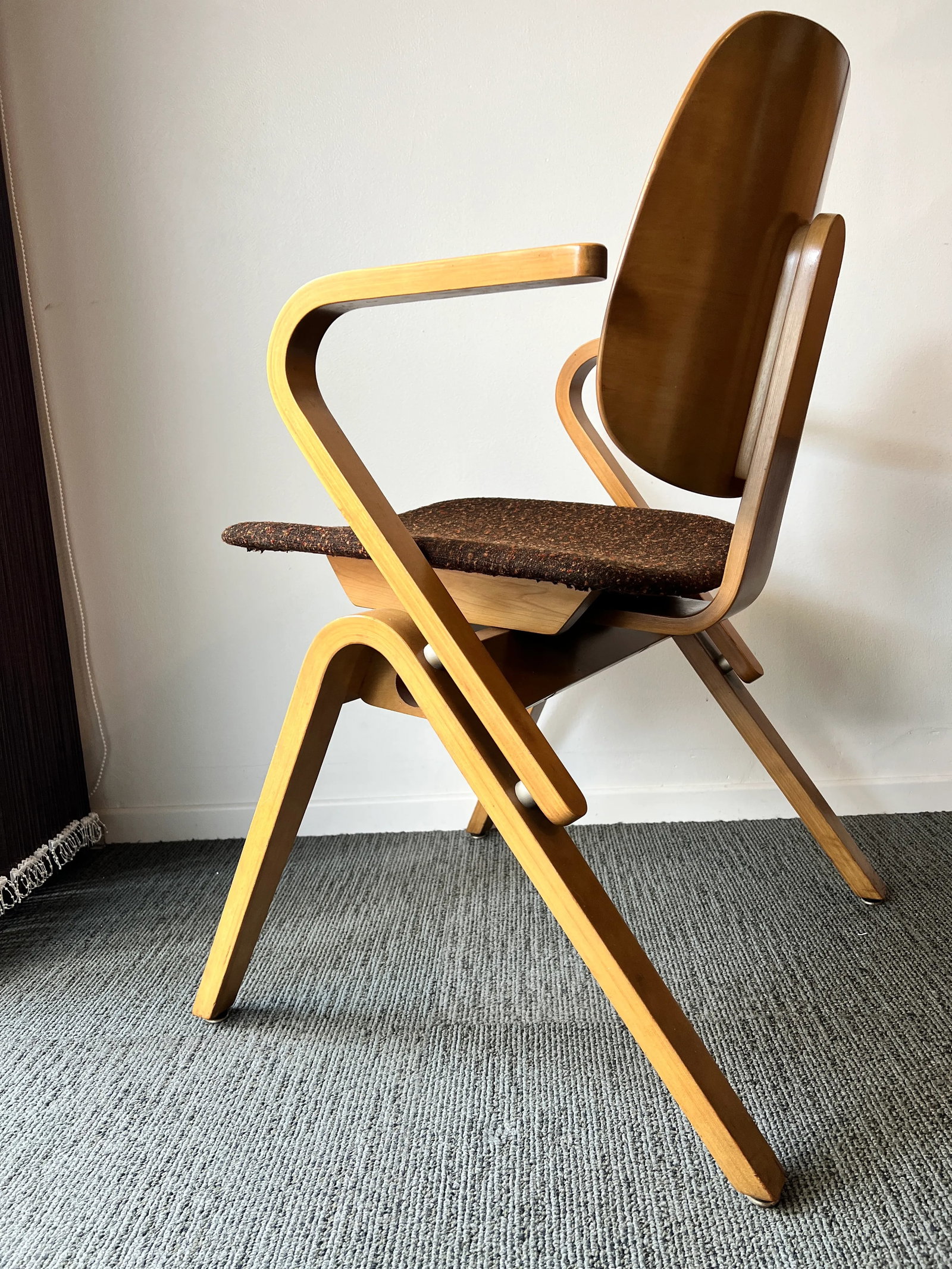 1950s Bent Plywood Chair by Joe Atkinson for Thonet - 2