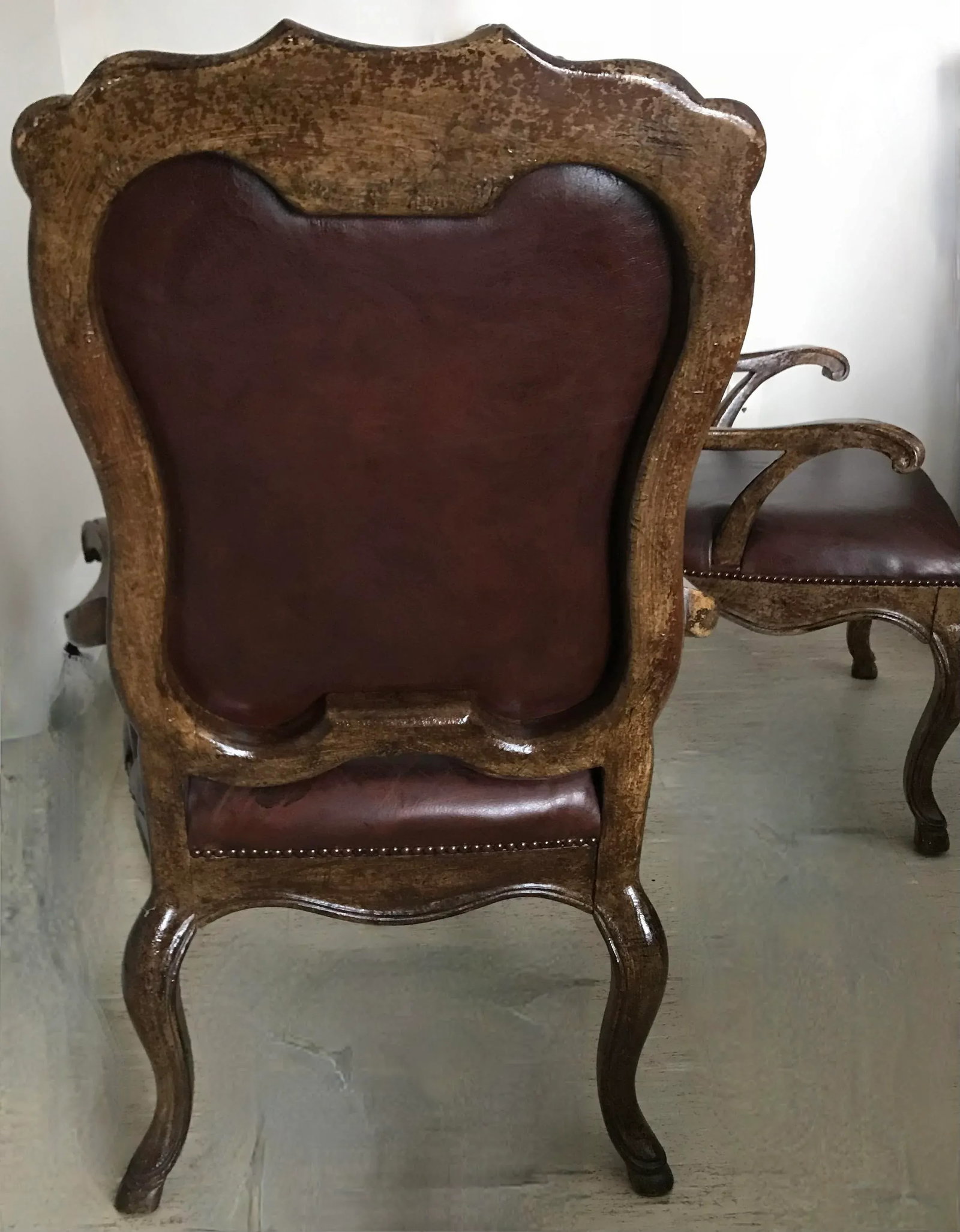Leather Drexel Heritage Side Chairs- Set of 2 - 4