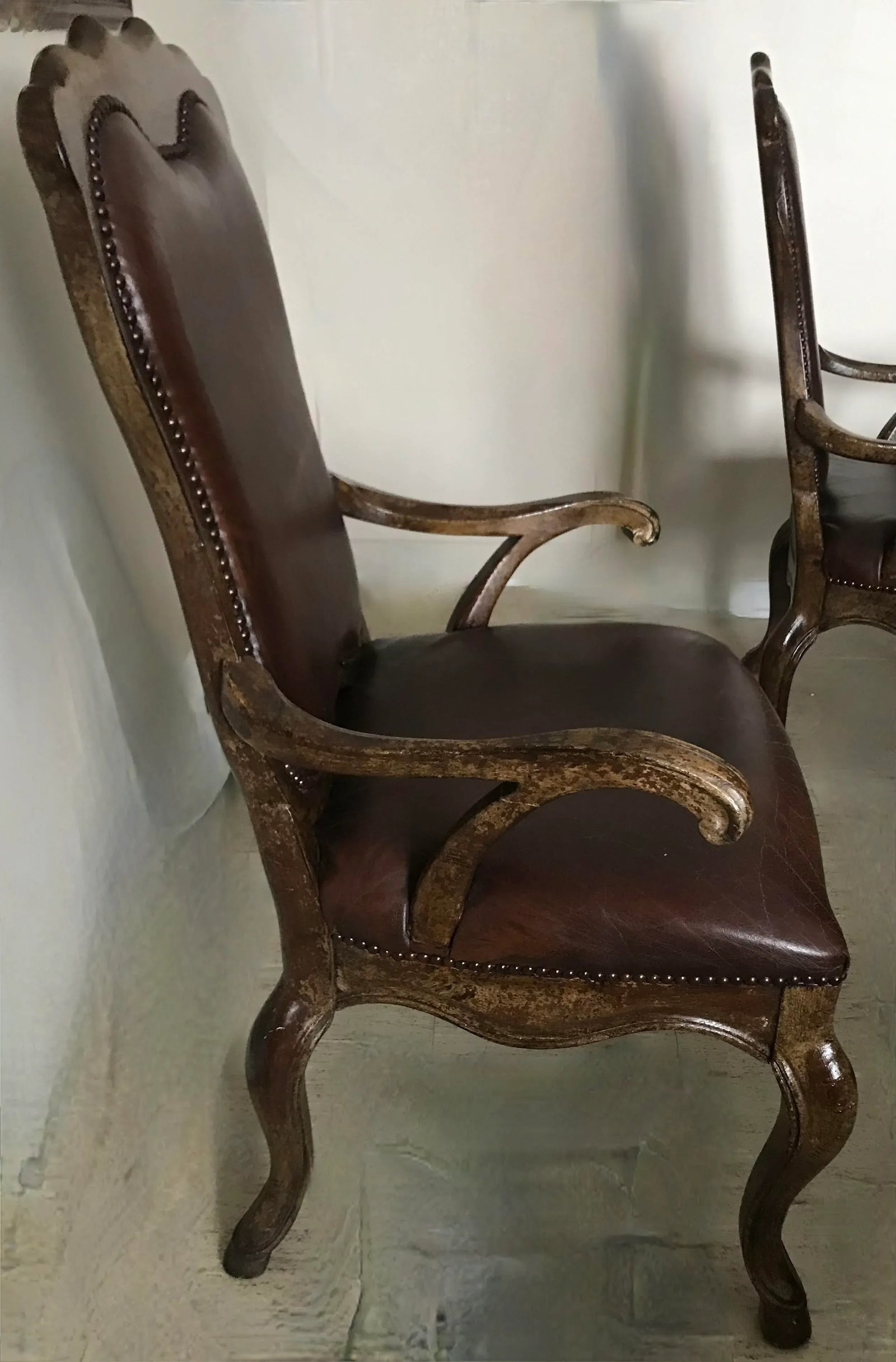 Leather Drexel Heritage Side Chairs- Set of 2 - 5