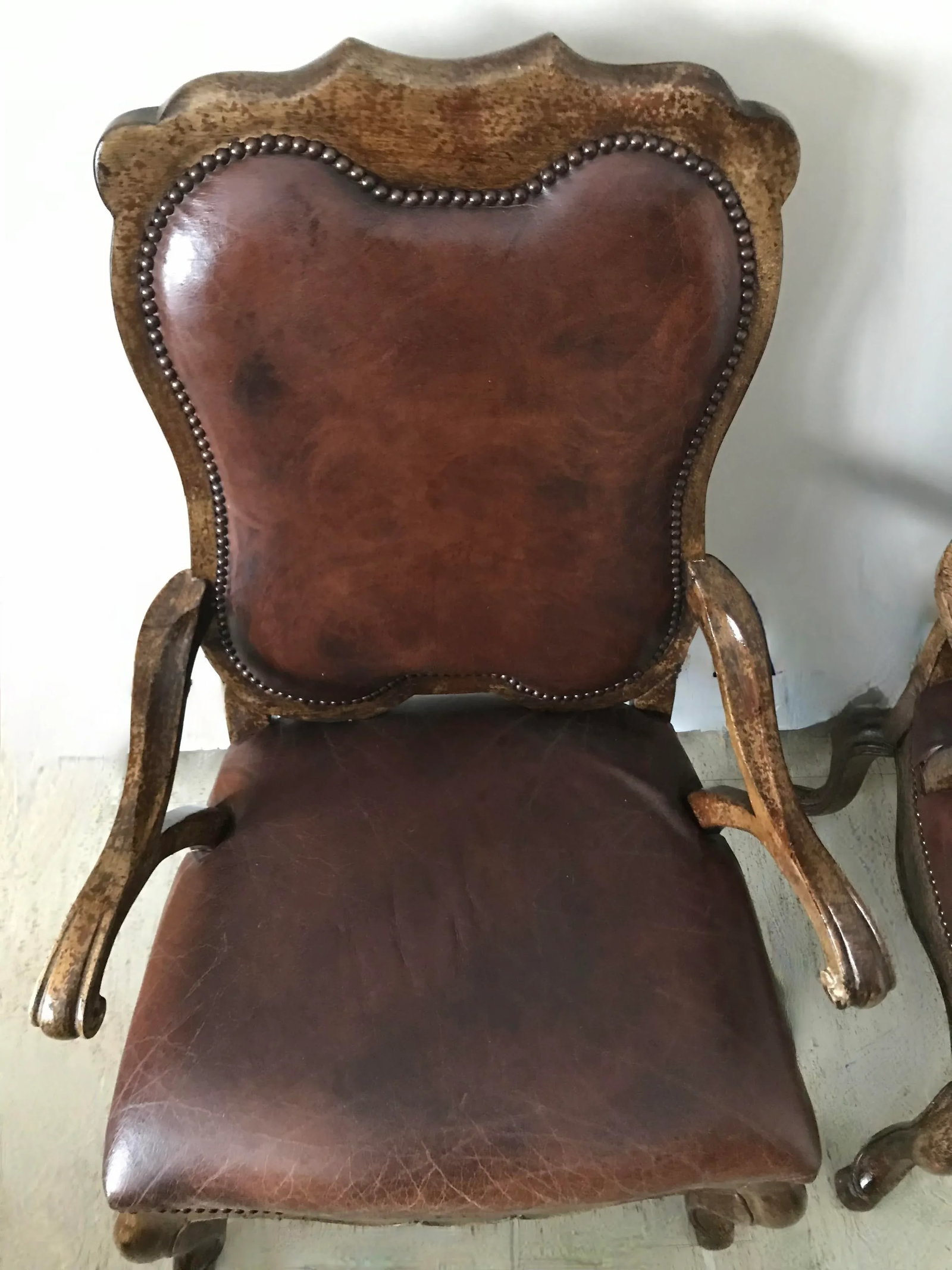 Leather Drexel Heritage Side Chairs- Set of 2 - 6