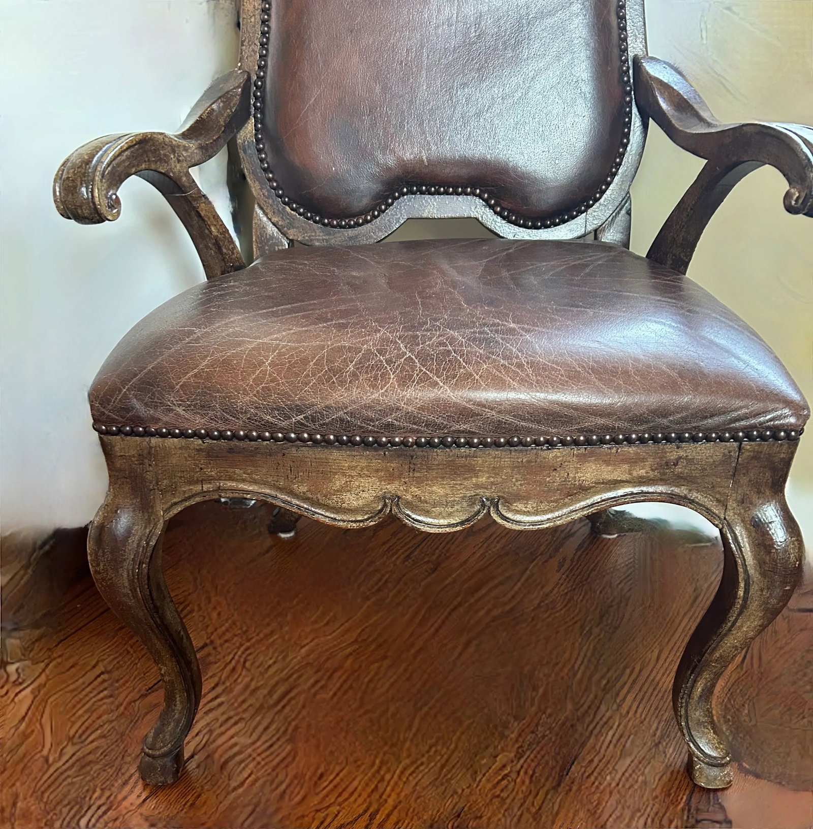 Leather Drexel Heritage Side Chairs- Set of 2 - 8