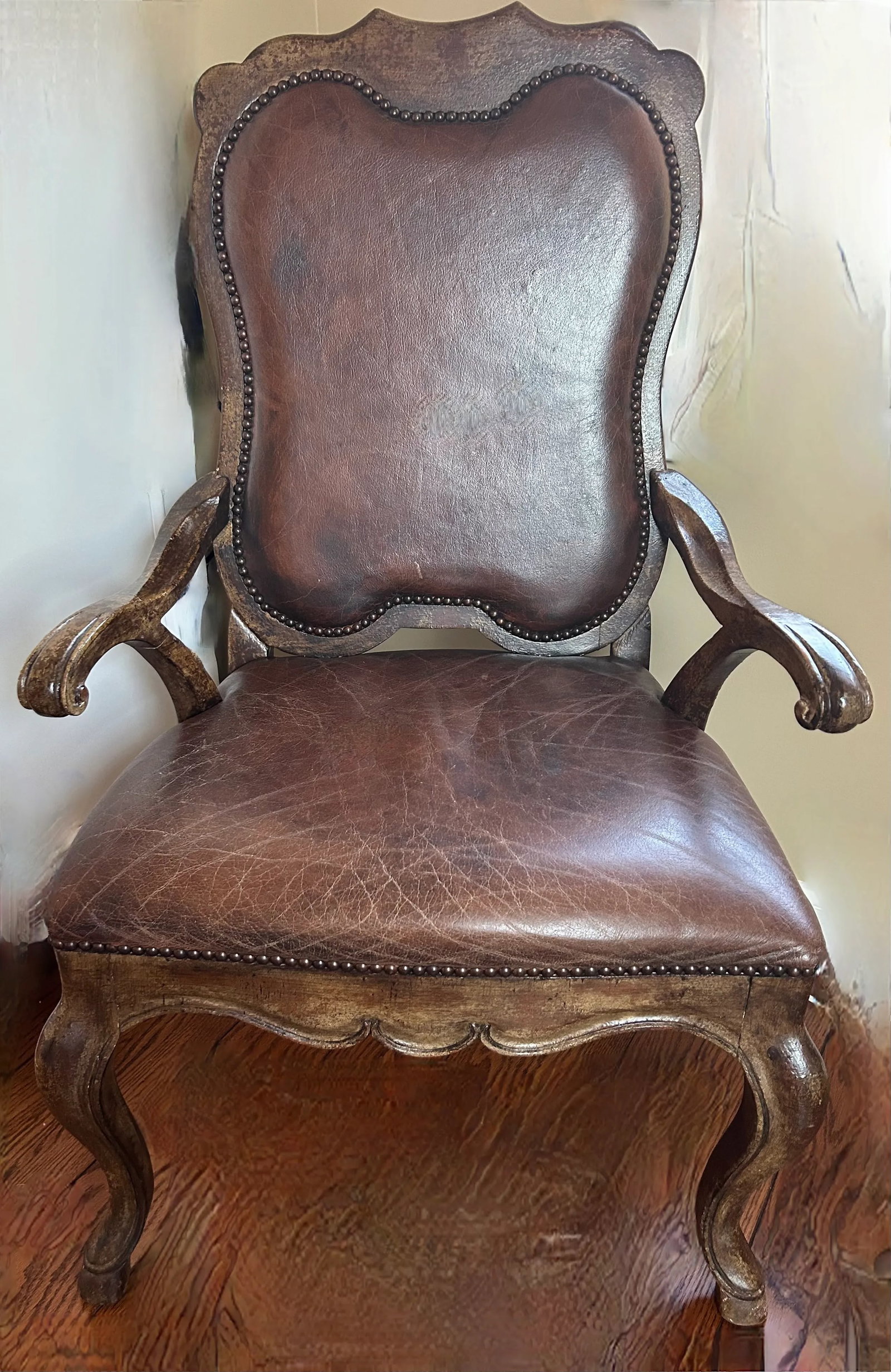 Leather Drexel Heritage Side Chairs- Set of 2 - 9