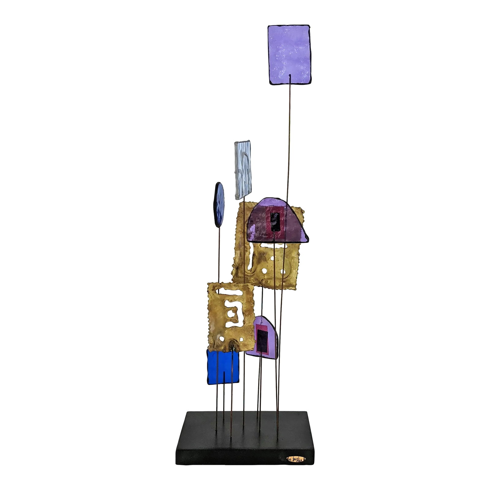1966 Curtis Jere "Lollypop" Brass & Acrylic Colourful Sculpture (1 of 12)