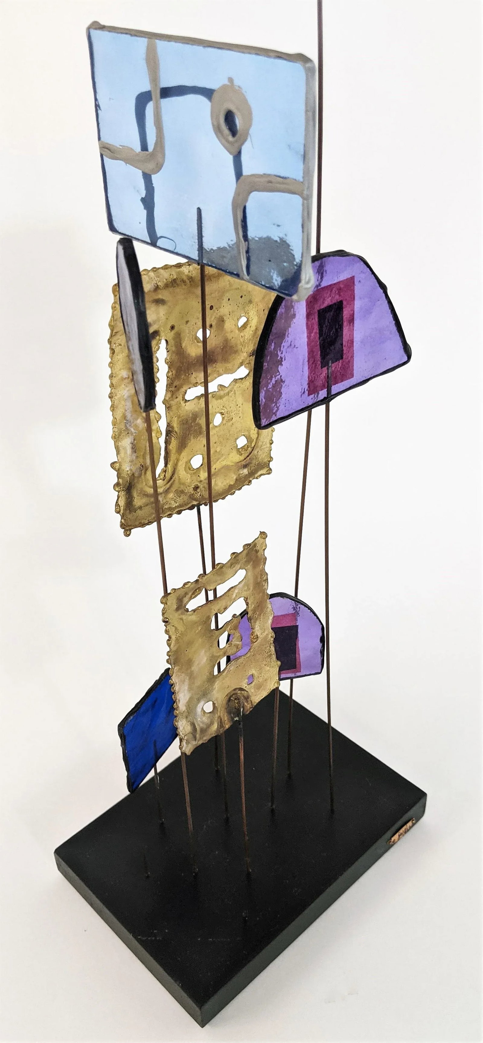 1966 Curtis Jere "Lollypop" Brass & Acrylic Colourful Sculpture - 8