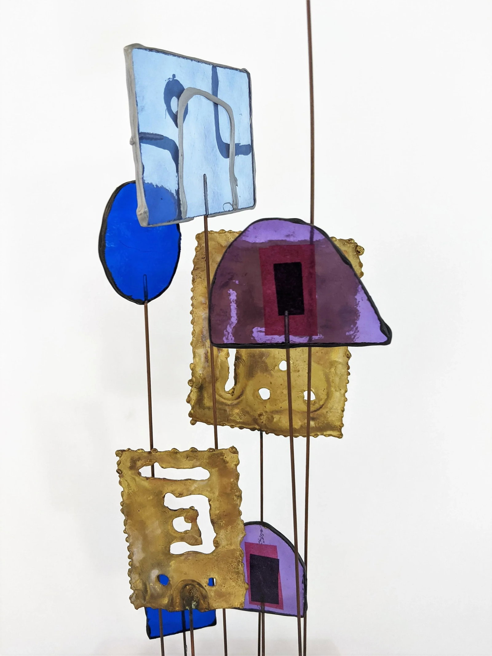 1966 Curtis Jere "Lollypop" Brass & Acrylic Colourful Sculpture - 9