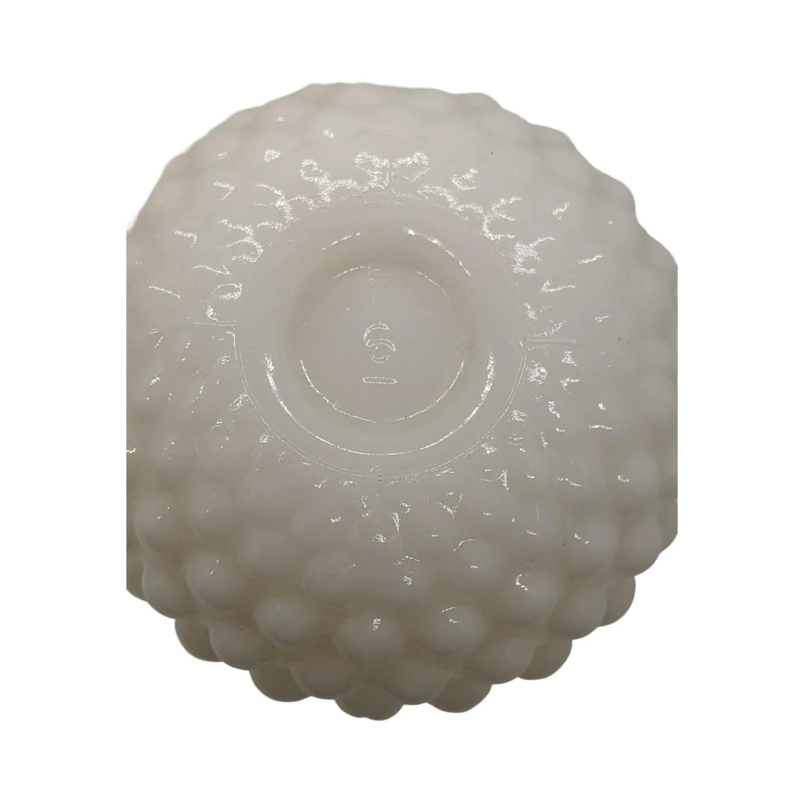 Vintage Hobnail Milk Glass Bud Vase - 2