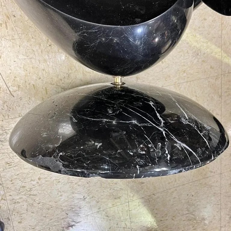 Large Abstract Mid Century Black Marble Sculpture by Ellen Brenner Sorensen - 6