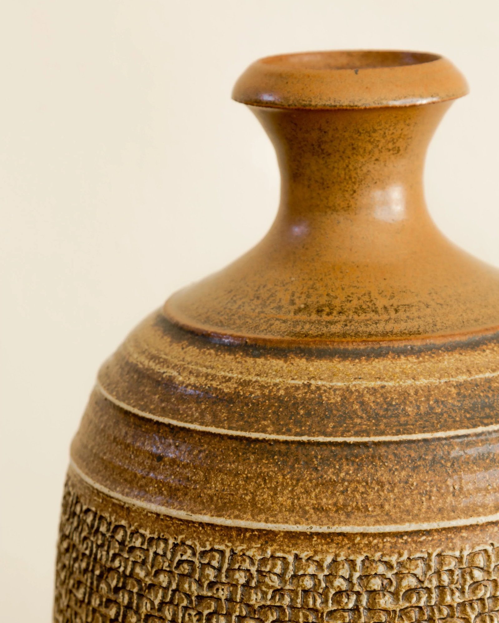 1960s Bob Kinzie | Relief Texture Vessel - 4