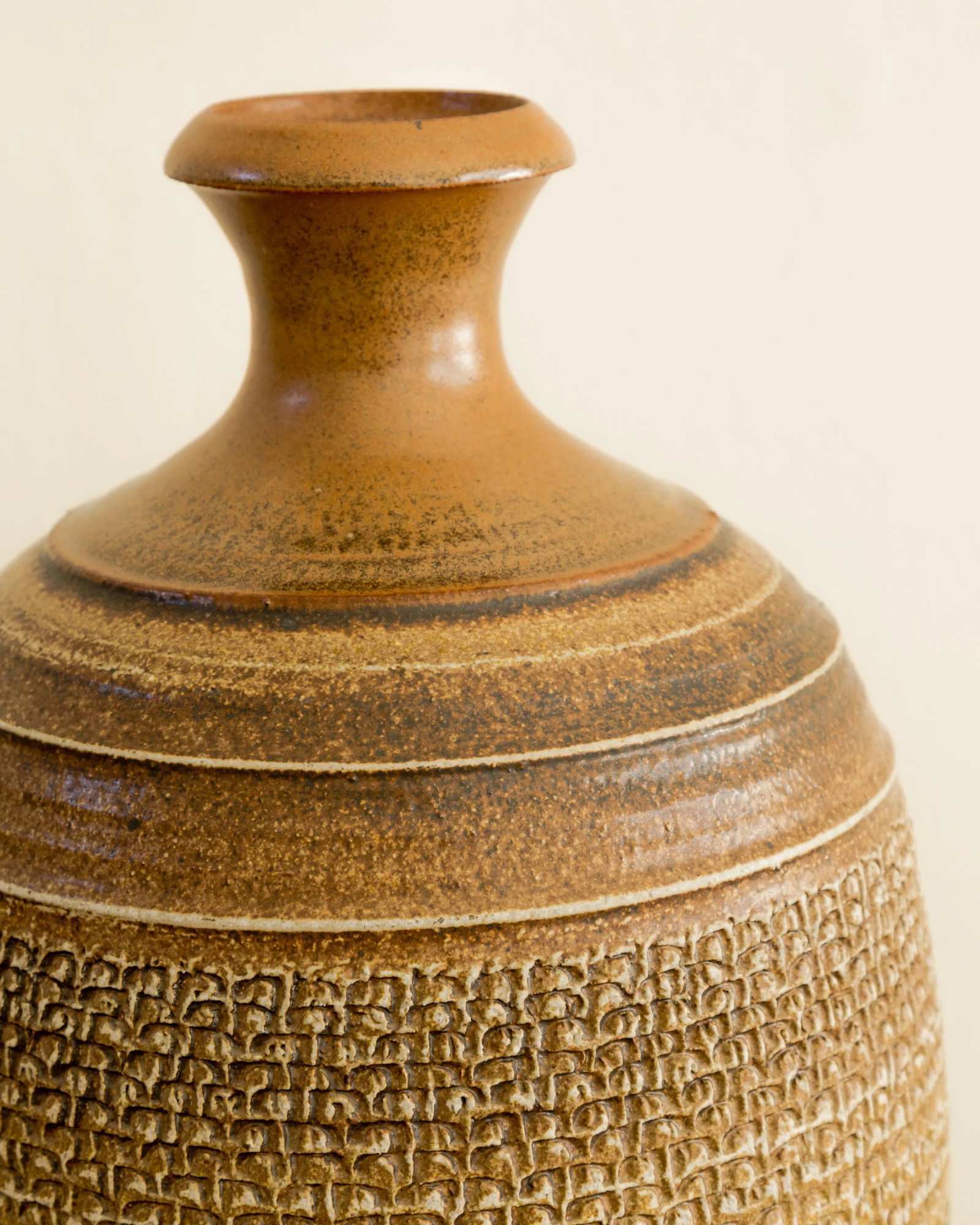 1960s Bob Kinzie | Relief Texture Vessel - 5
