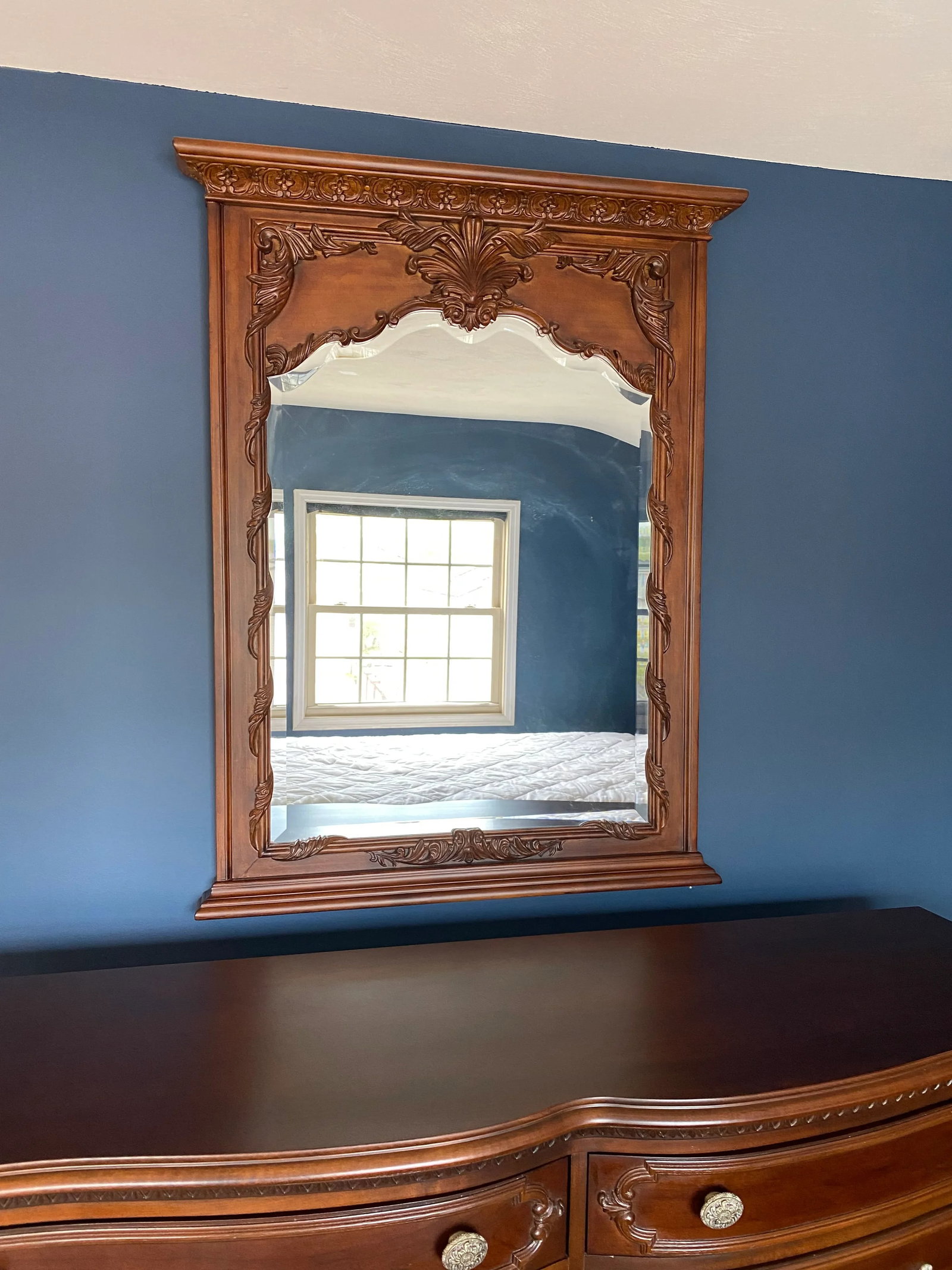 2000s American Drew Console Wall Mirror - 12