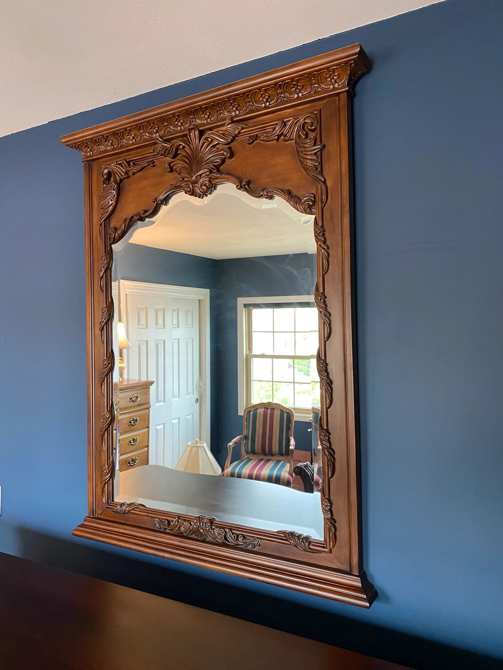 2000s American Drew Console Wall Mirror - 5