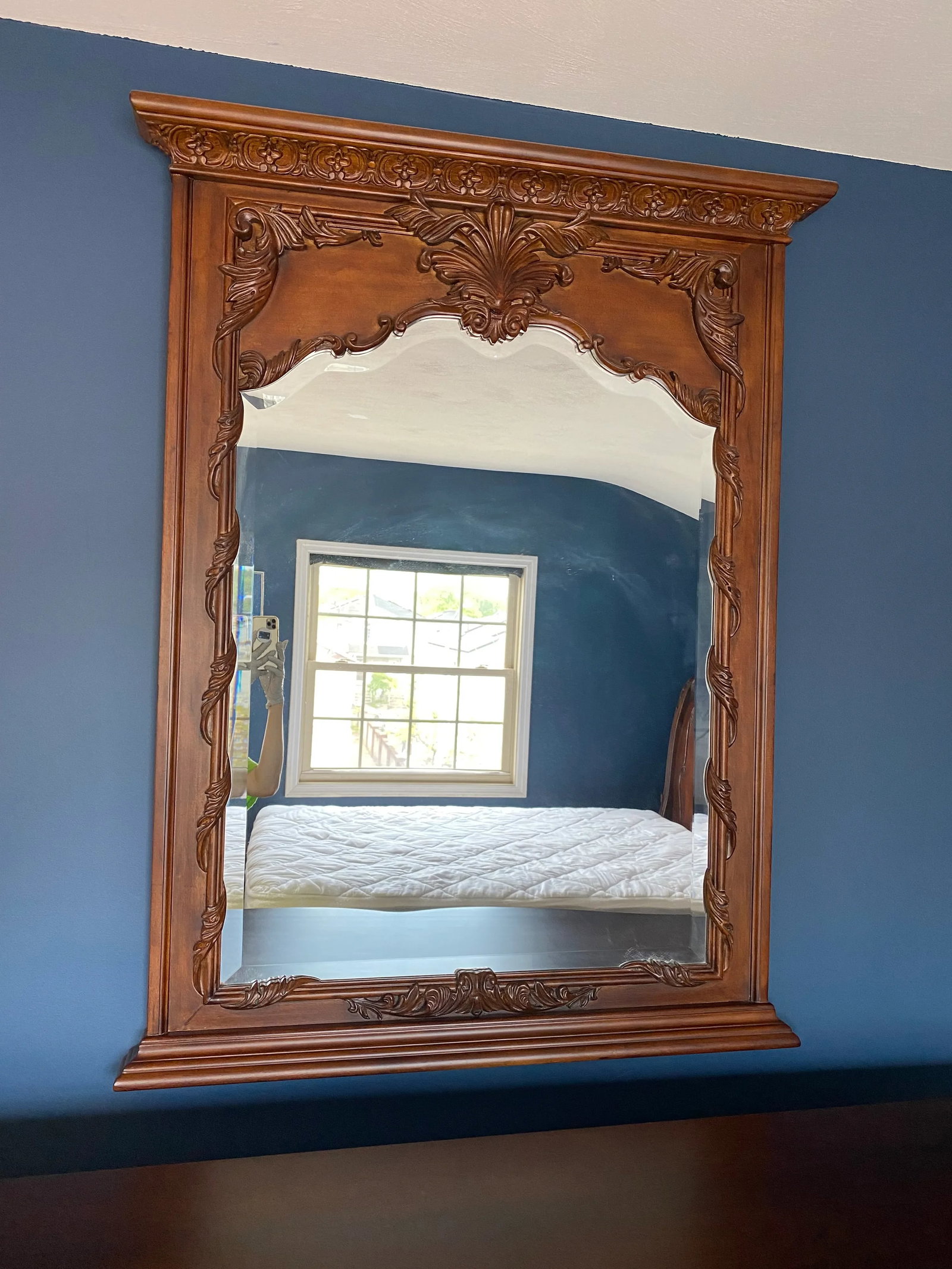 2000s American Drew Console Wall Mirror - 9