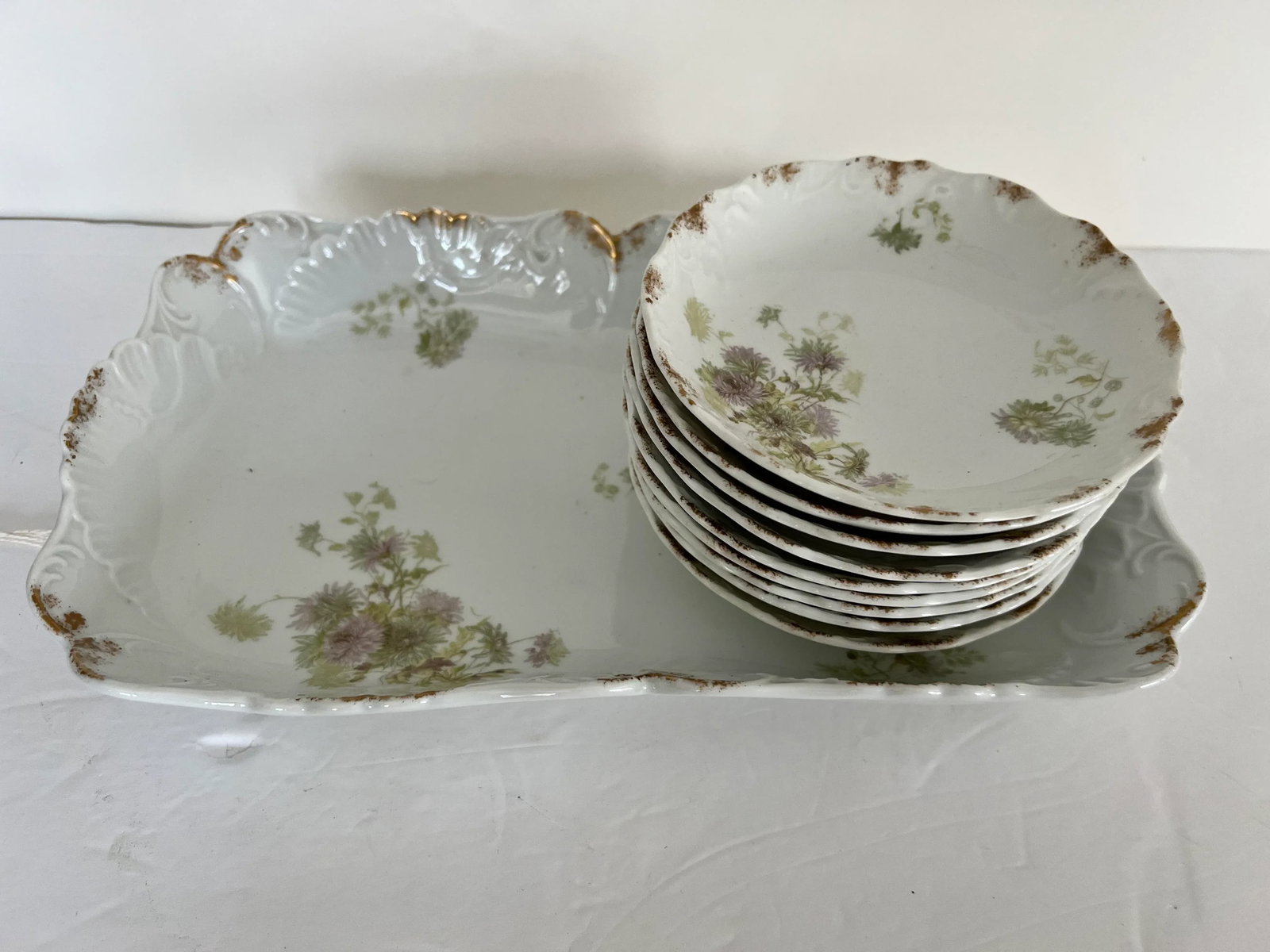 Porcelain Floral Berry Set - Set of 10 - 2
