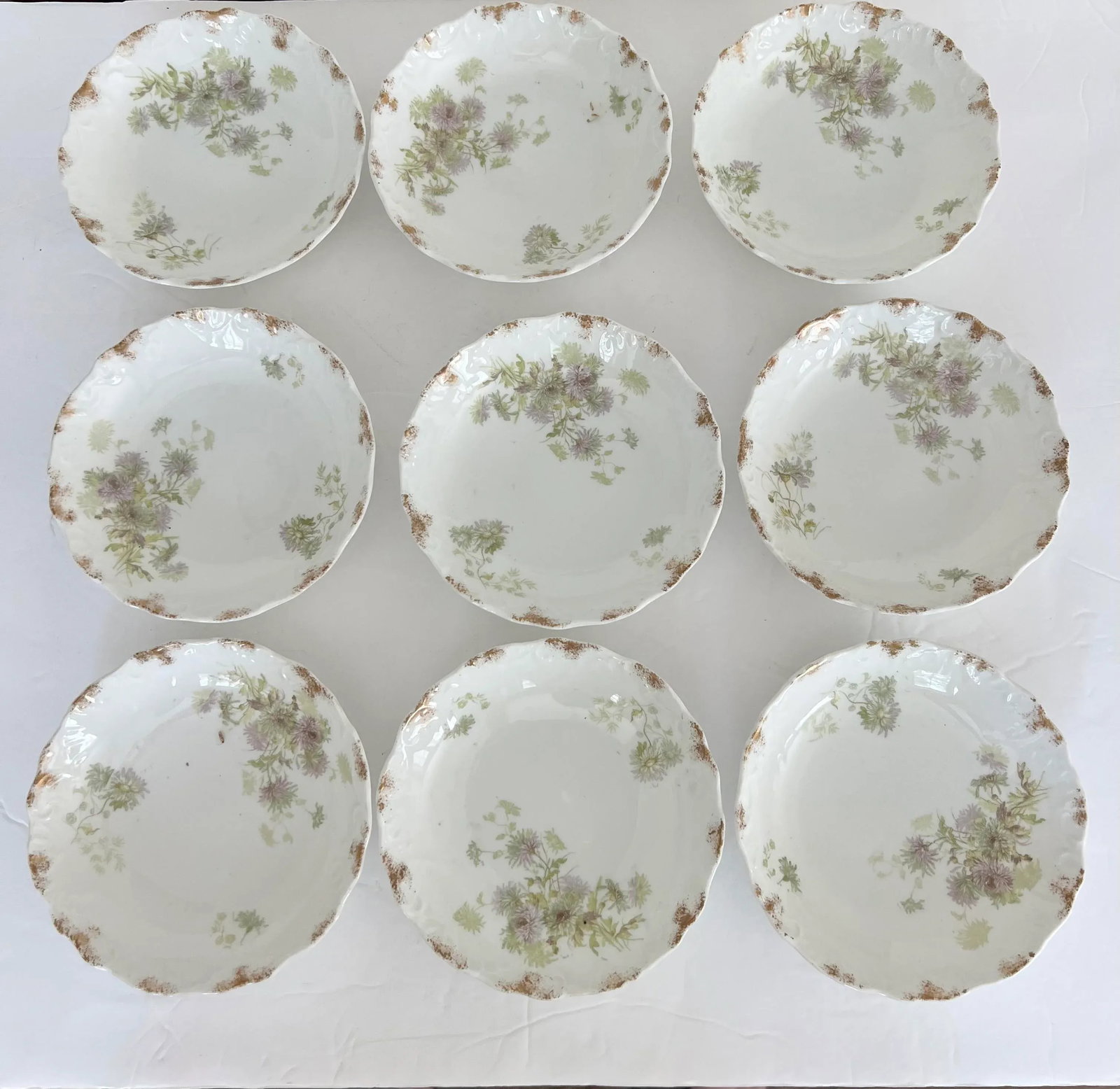 Porcelain Floral Berry Set - Set of 10 - 3