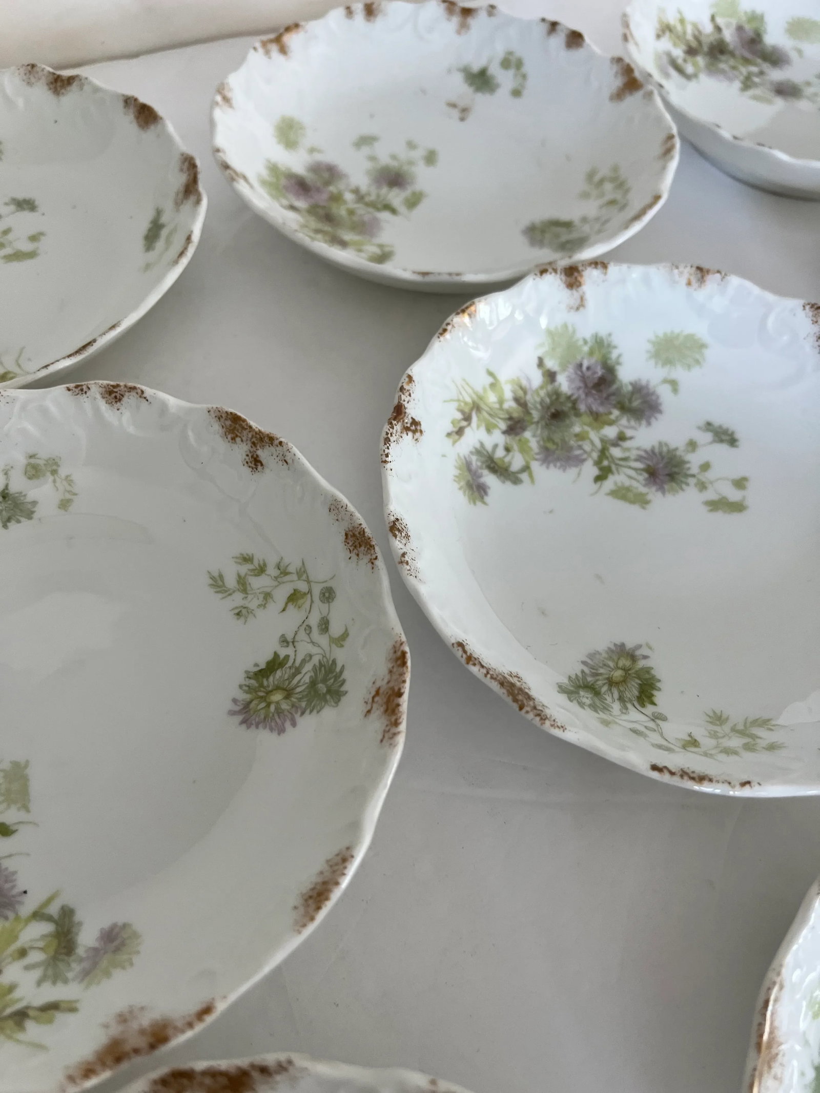 Porcelain Floral Berry Set - Set of 10 - 5