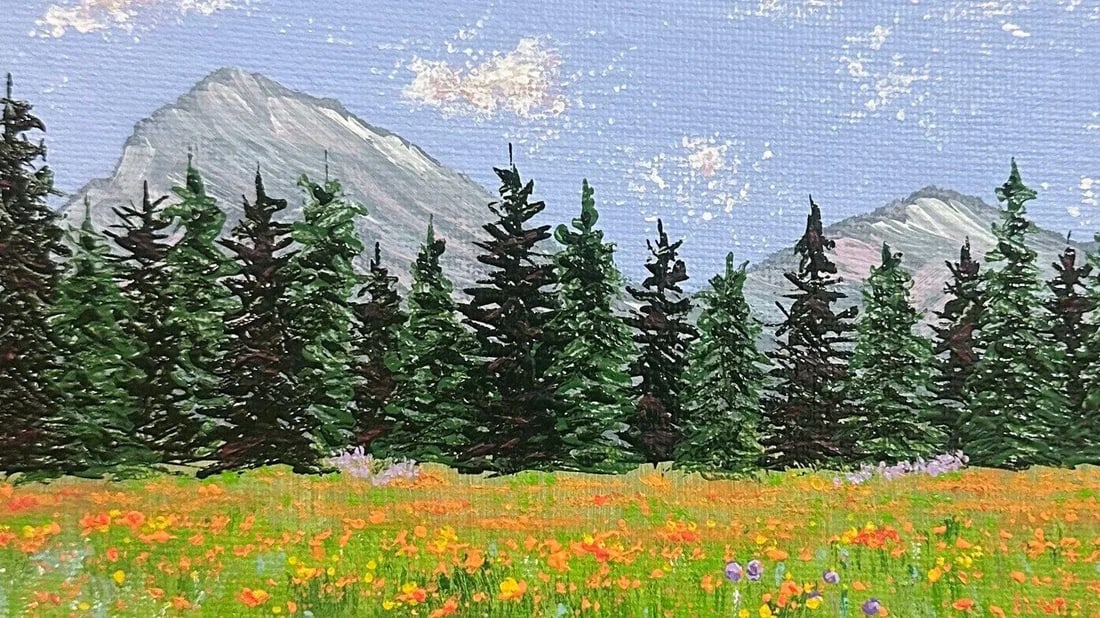 "A Summer Day" Contemporary Original Impressionist Style Landscape Painting by Deb Bossert - 4
