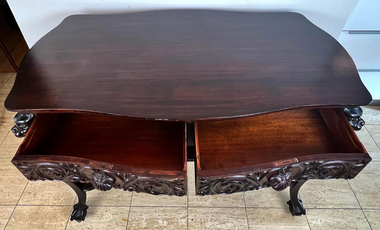 Antique C 1900 Rj Horner Style Dragon Desk - 7