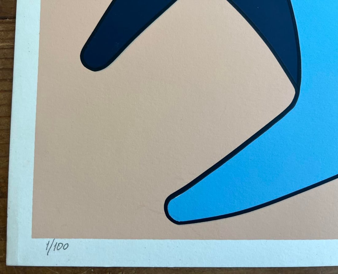 Giorgio Zennaro Vintage Abstract Silkscreen, Signed - 2