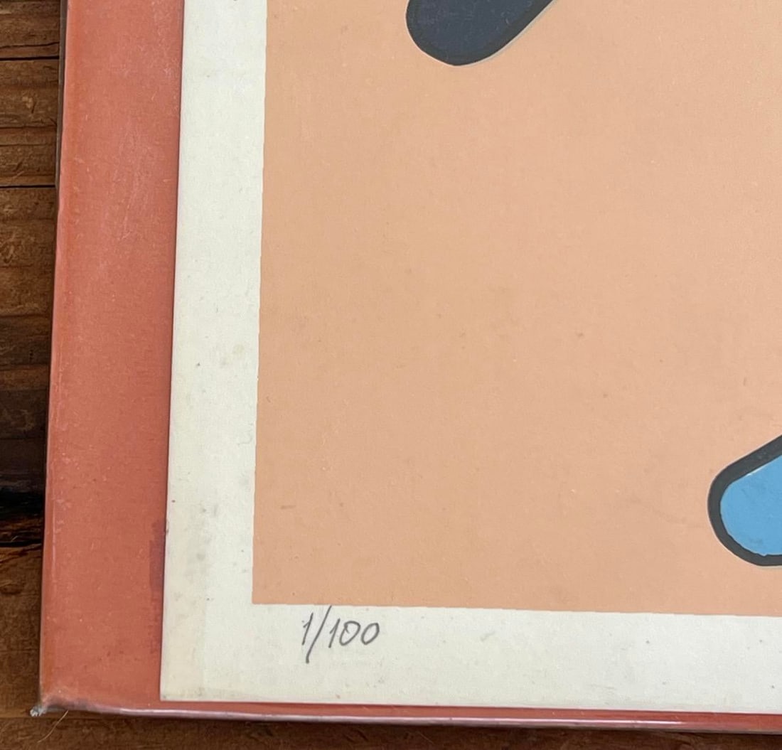 Giorgio Zennaro Vintage Abstract Silkscreen, Signed - 6