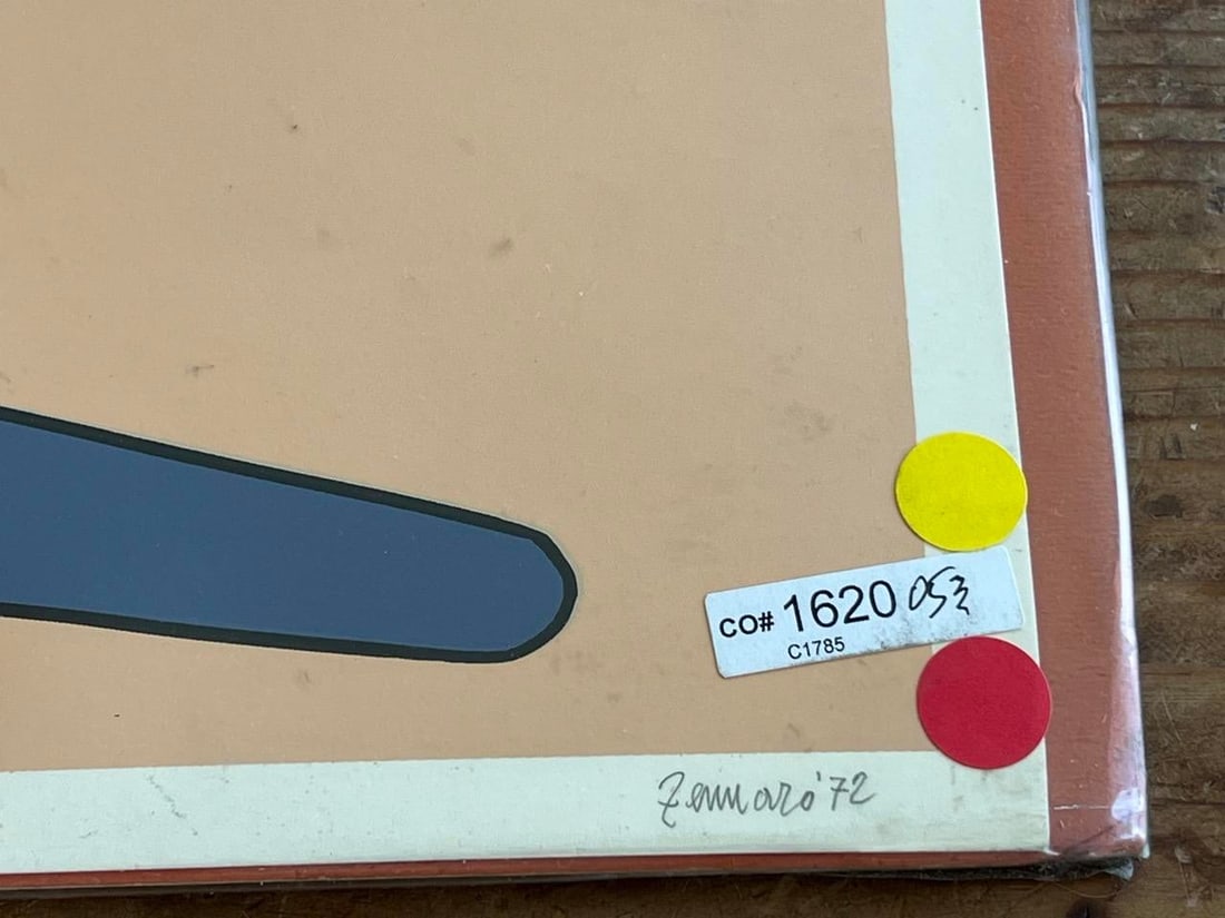 Giorgio Zennaro Vintage Abstract Silkscreen, Signed - 7