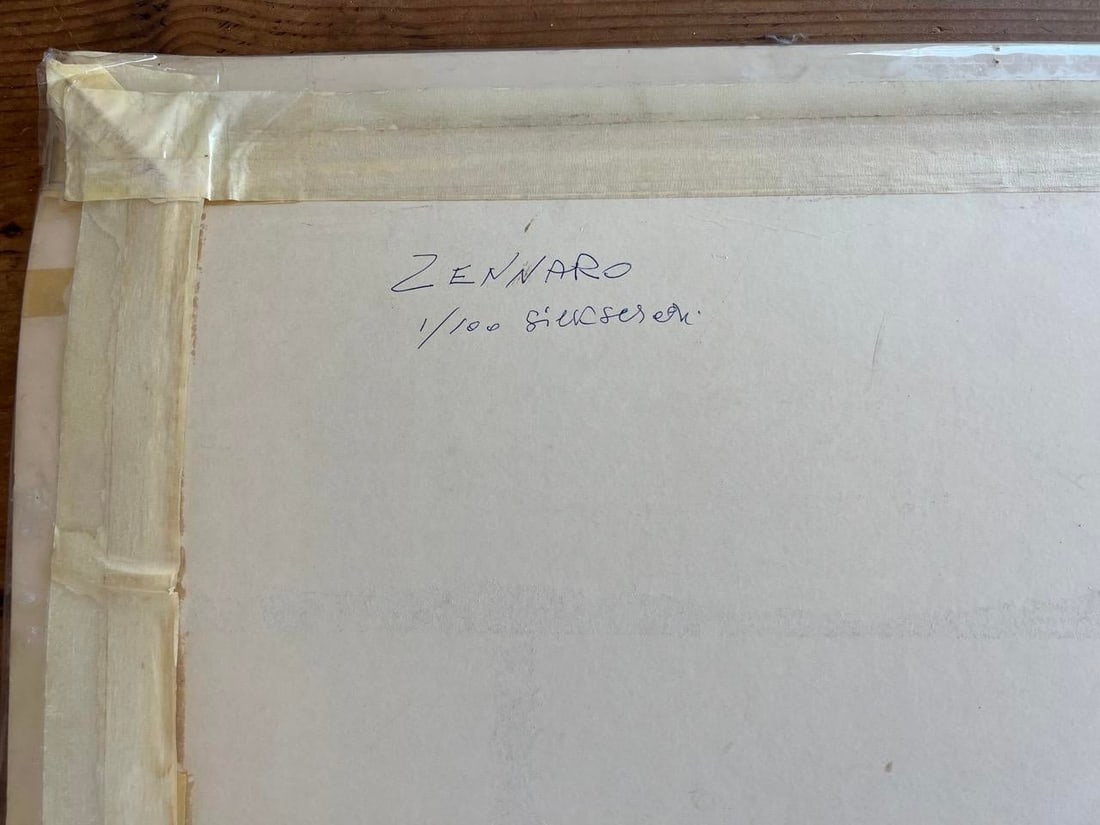 Giorgio Zennaro Vintage Abstract Silkscreen, Signed - 9