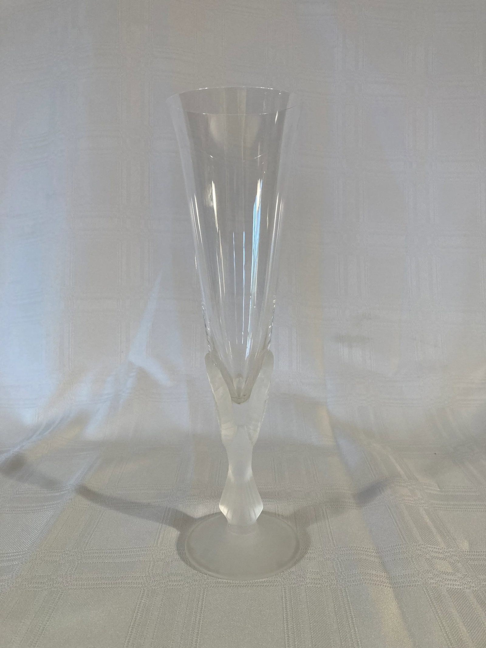 Vintage Fluted Champagne Wings Clear by Sasaki - Set of 4 - 4