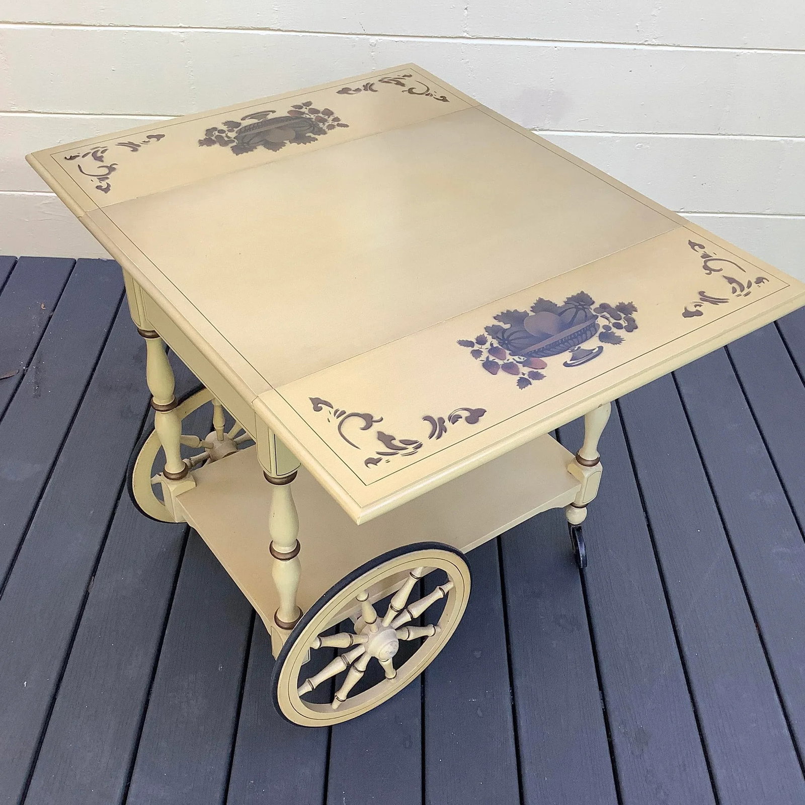 1950s Vintage Heywood Wakefield Tea Cart - 10