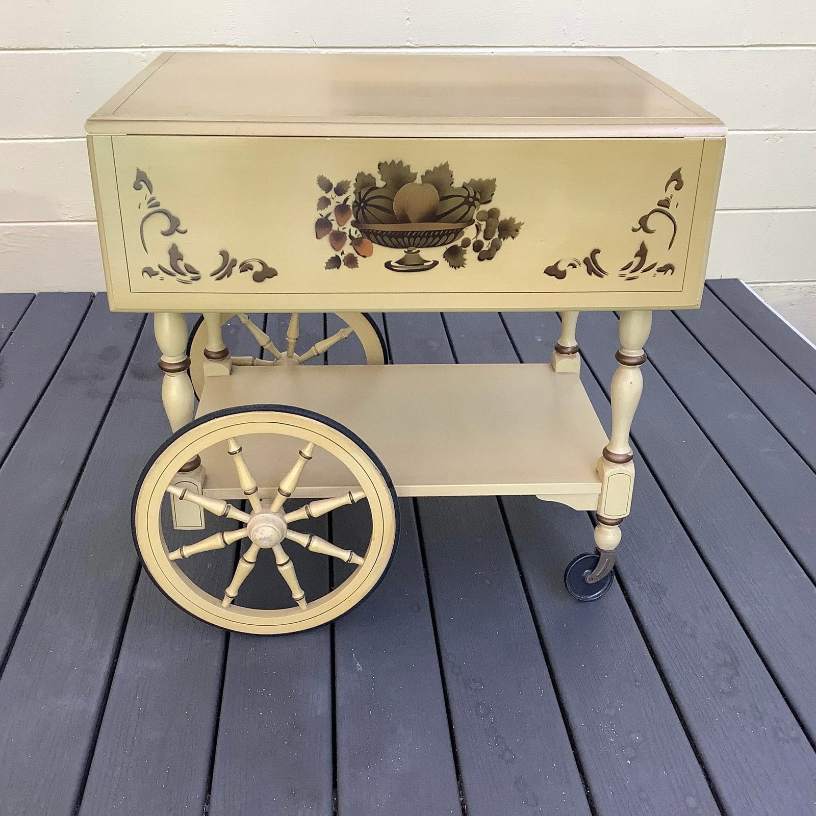 1950s Vintage Heywood Wakefield Tea Cart - 5