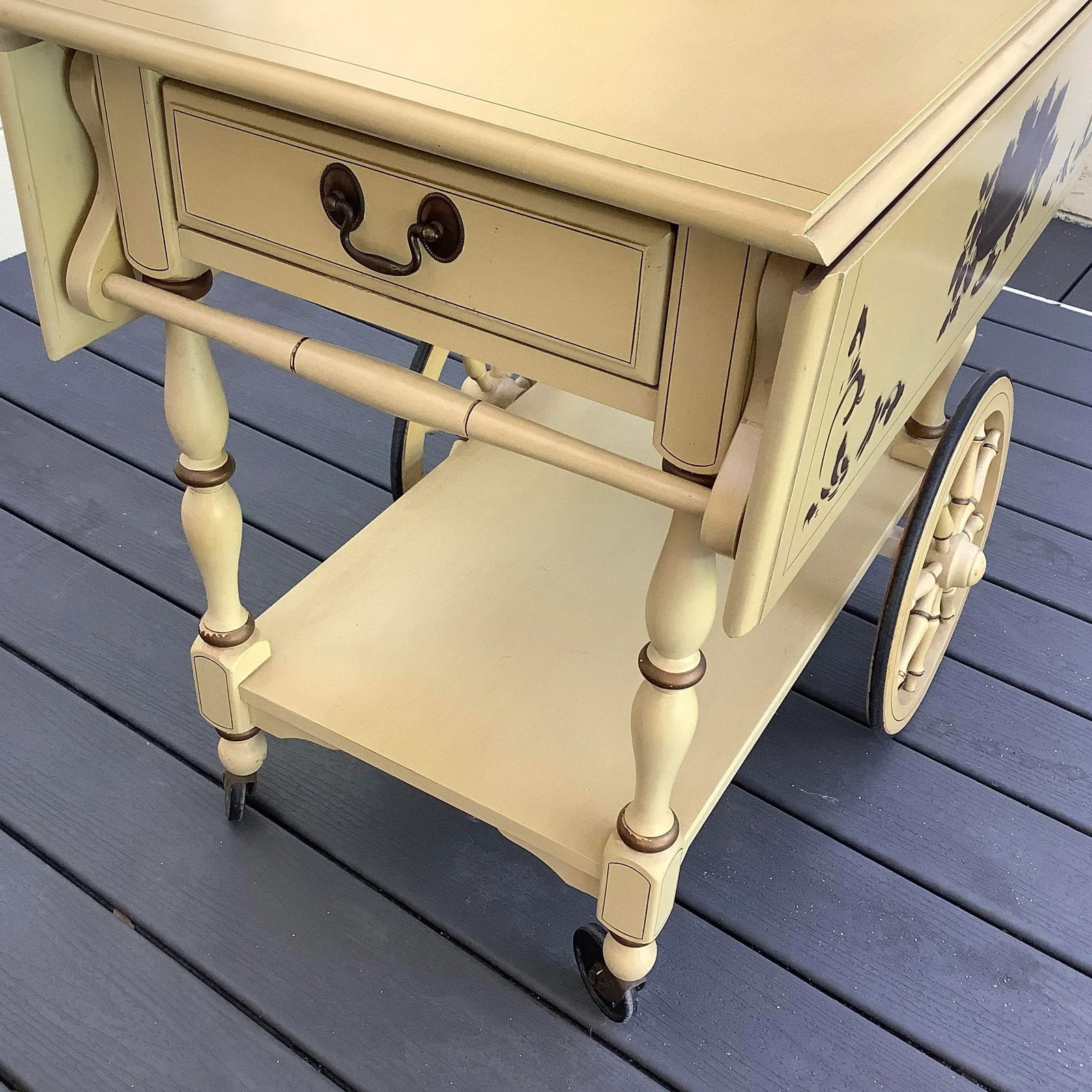 1950s Vintage Heywood Wakefield Tea Cart - 6