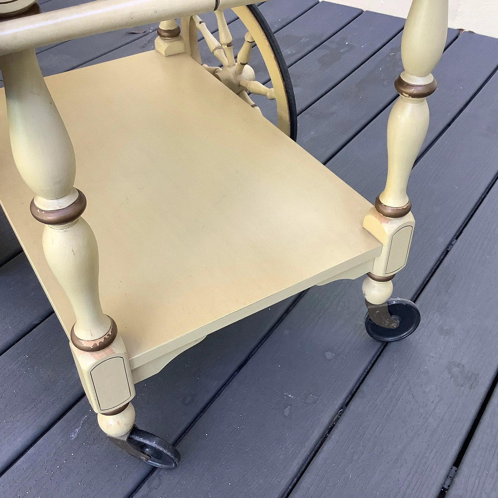 1950s Vintage Heywood Wakefield Tea Cart - 7