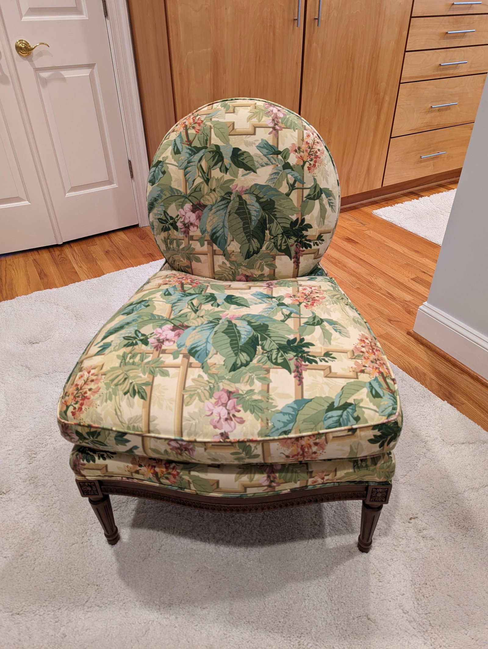 1990s Baker Furniture Louis XVI Style Slipper Chair - 10