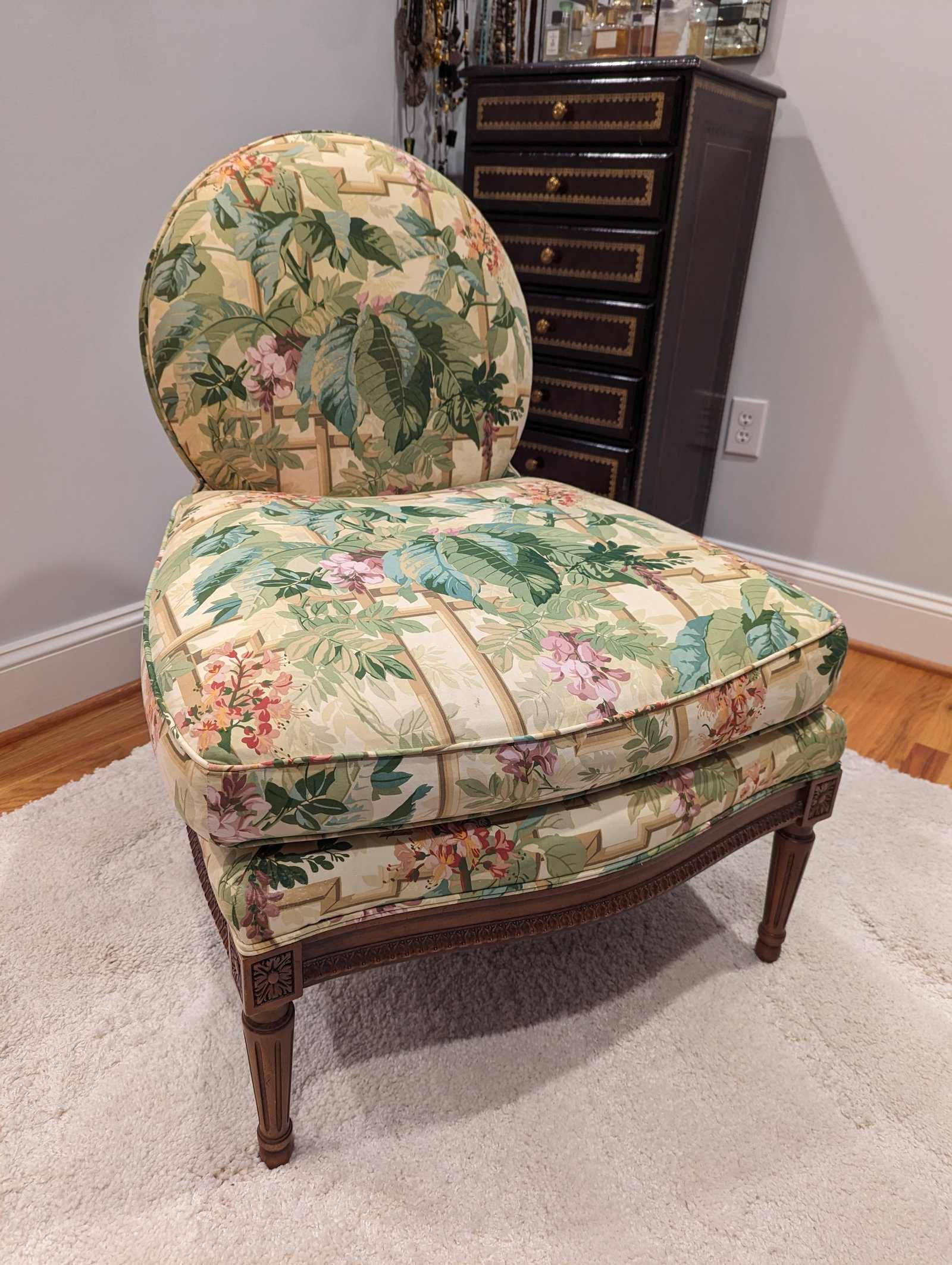 1990s Baker Furniture Louis XVI Style Slipper Chair - 2