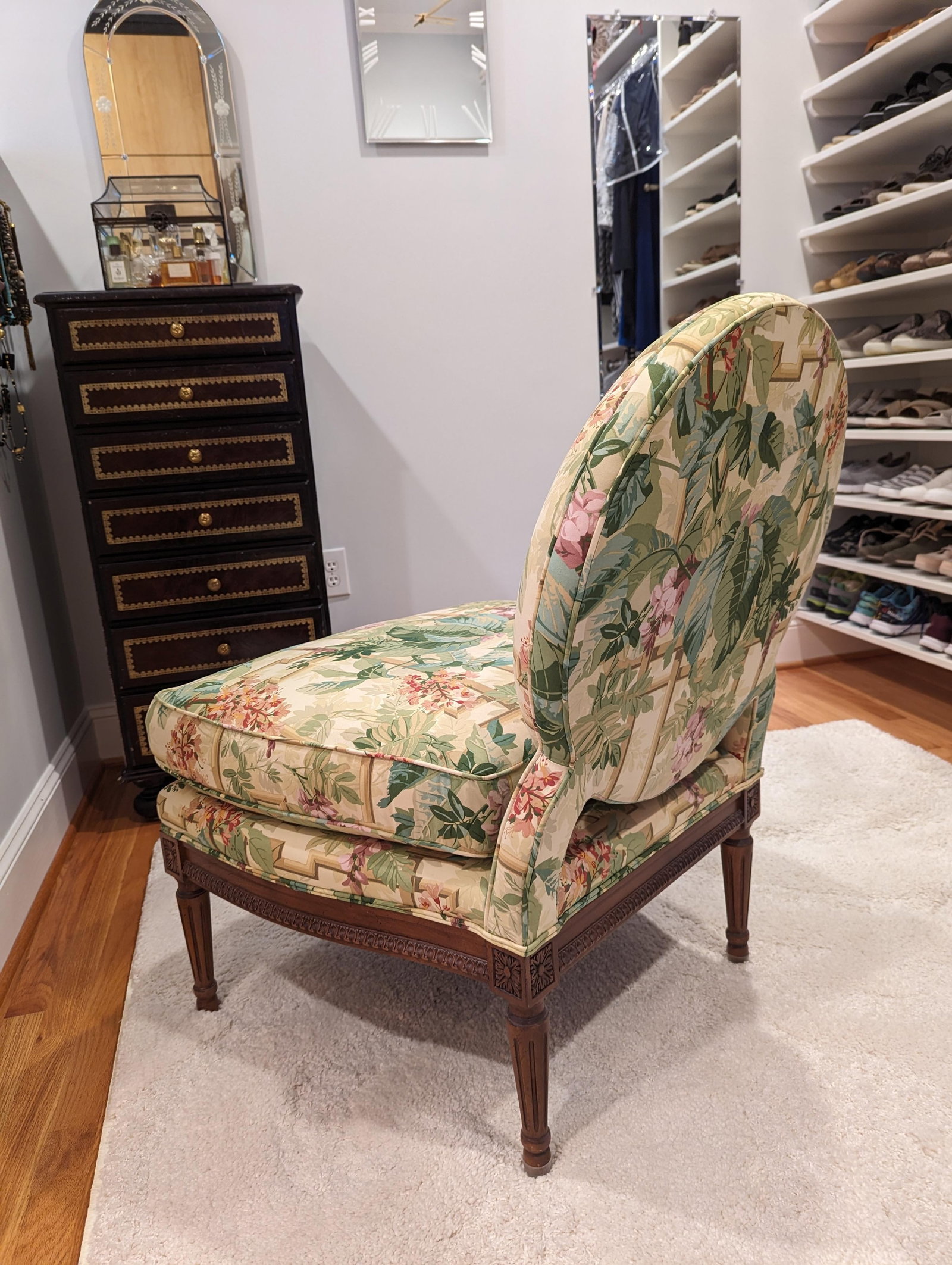 1990s Baker Furniture Louis XVI Style Slipper Chair - 4
