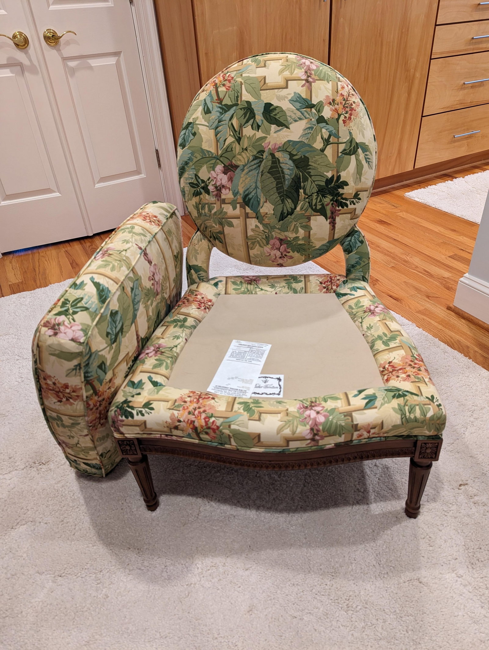 1990s Baker Furniture Louis XVI Style Slipper Chair - 8