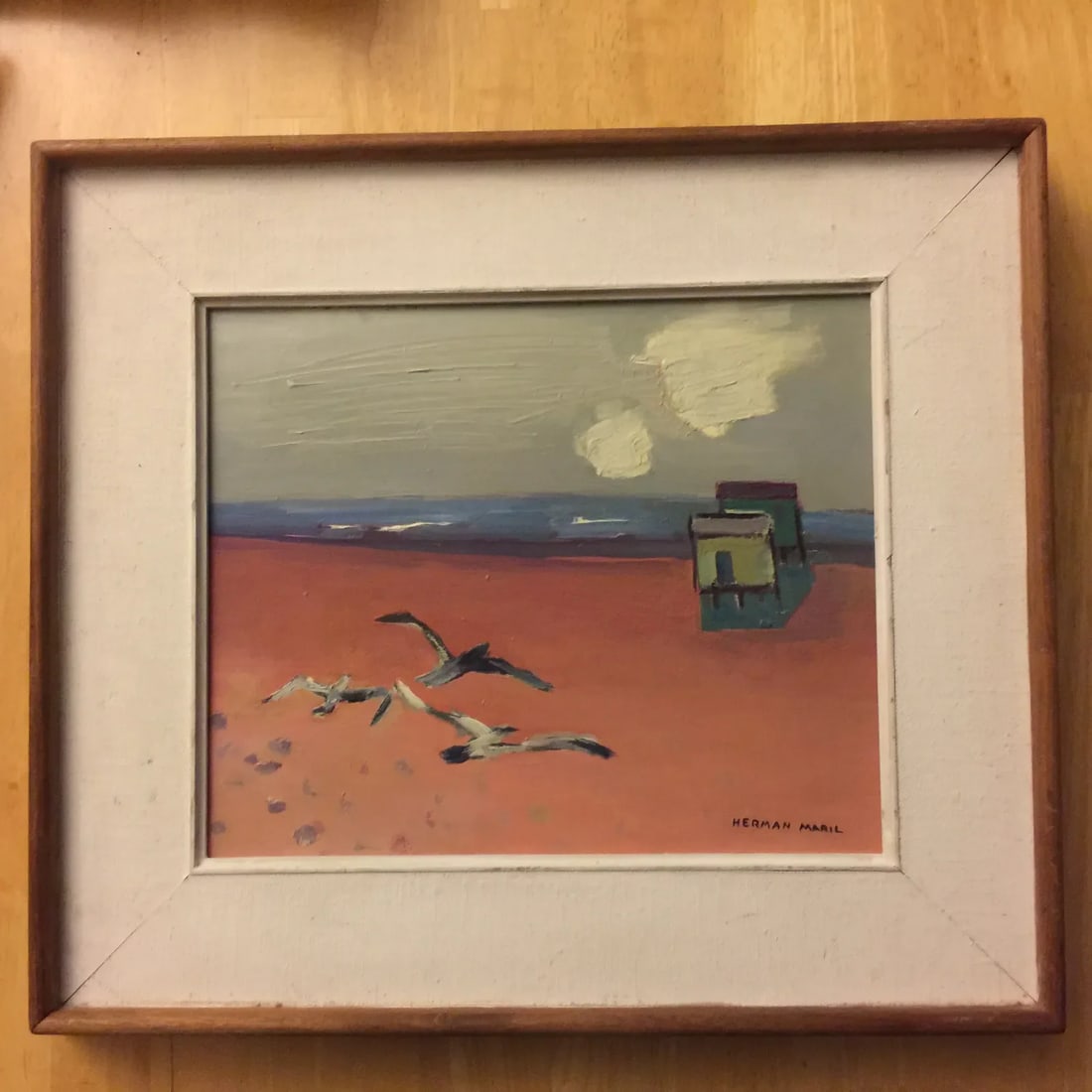 Mid-Century Oil Painting on Board - 4