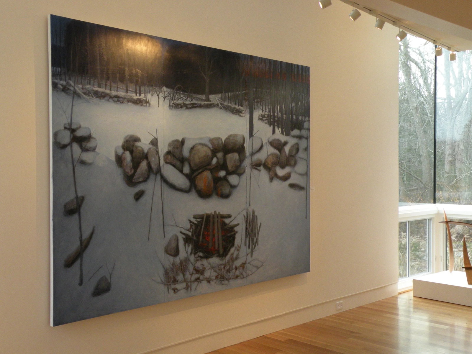 "Miles From Nowhere",Very Large Contemporary Acrylic Triptych Painting", by Stephen Remick - 4