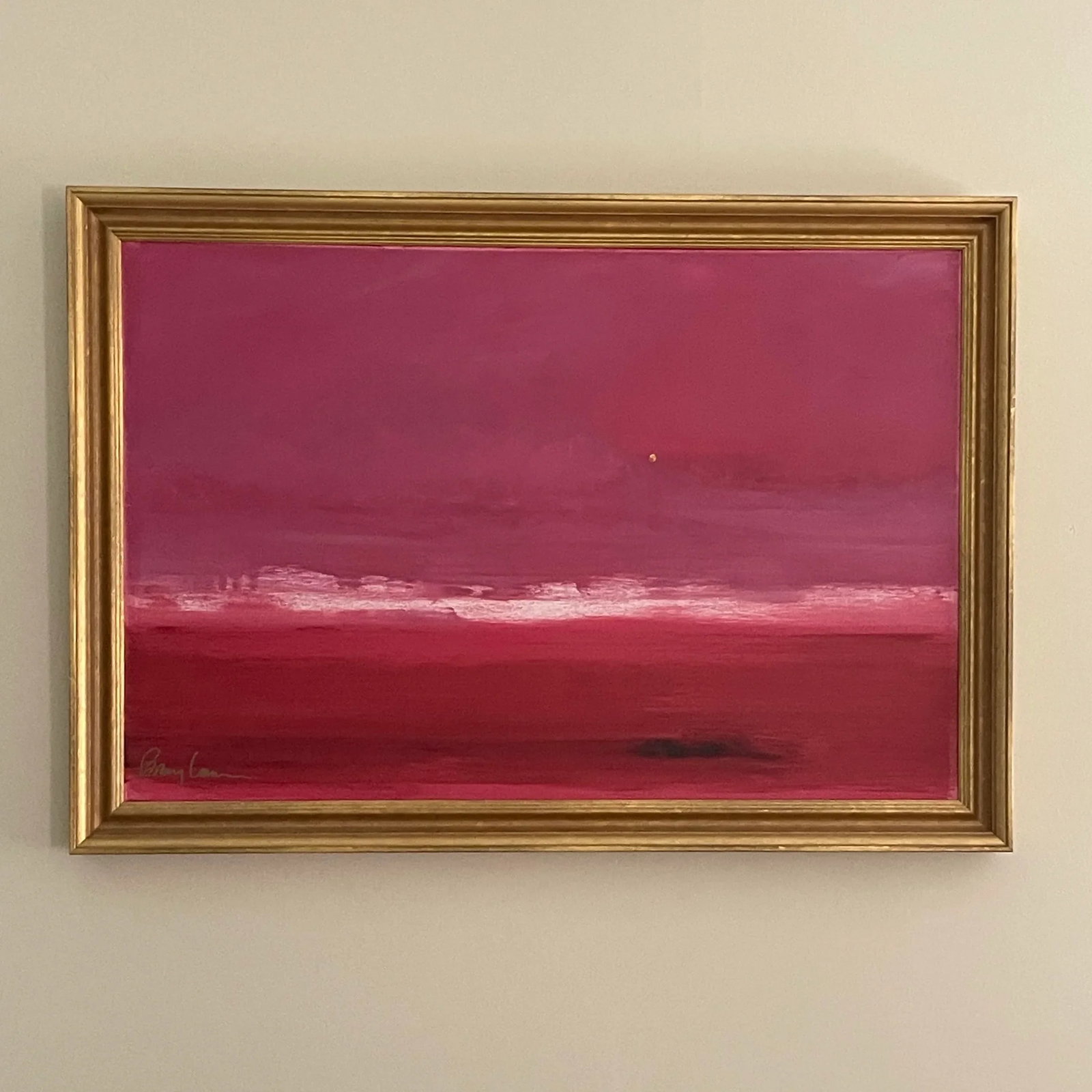 Barry Lantz Original Painting "Raspberry" Acrylic on Canvas - 2