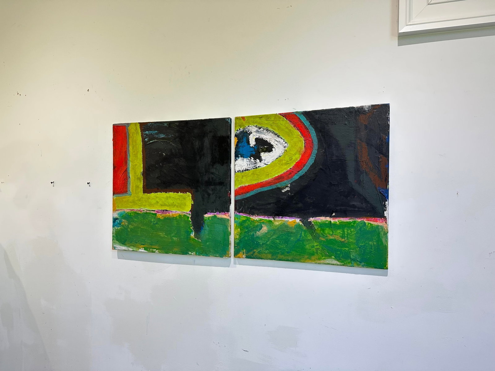 Modern Abstract Diptych on Canvas - 10
