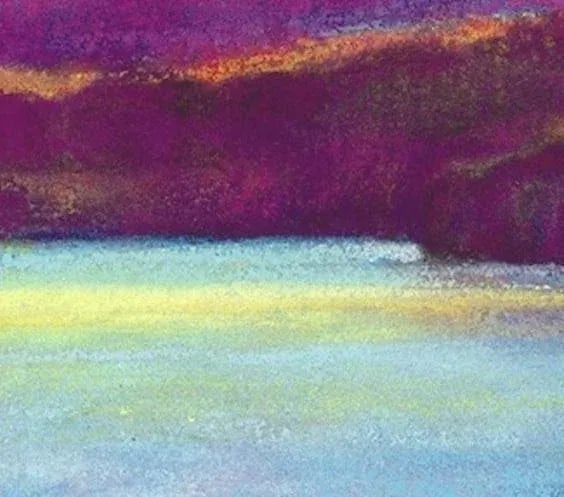 "Evening Glow" Vintage Landscape Archival Giclee Print by Ken Elliott - 3