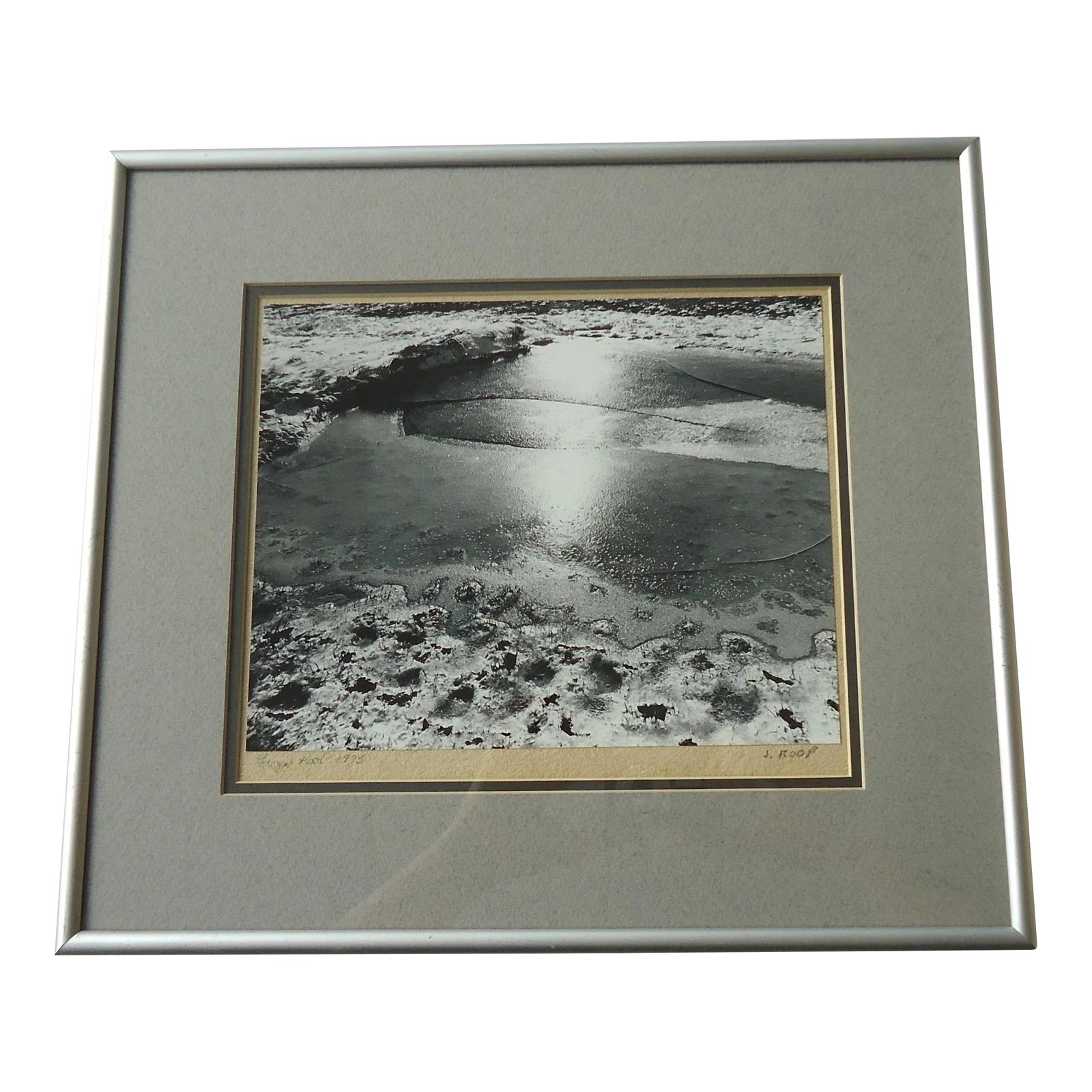 "Frozen Pool" by J Roop 1975 Black and White Photograph (1 of 4)