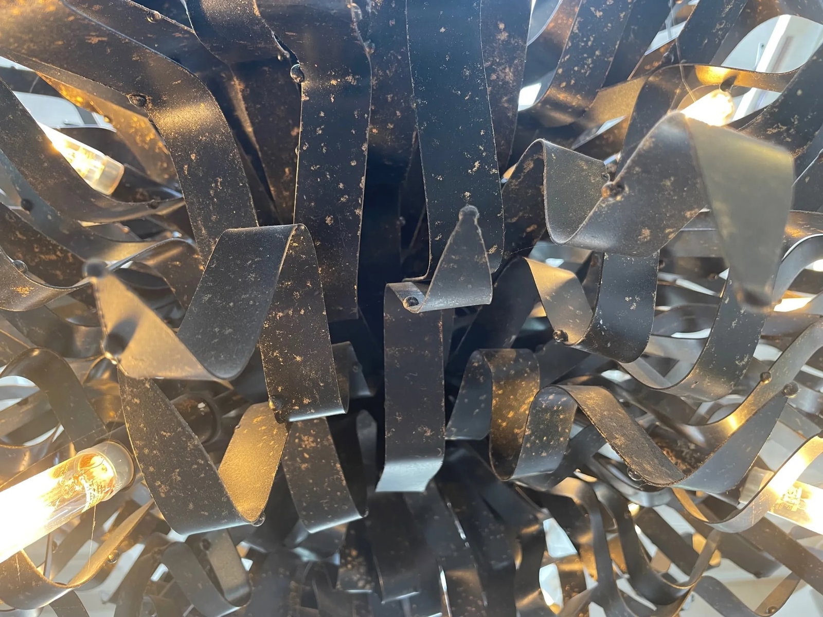 Contemporary David Iatesta Palmier Iron Chandelier - 7